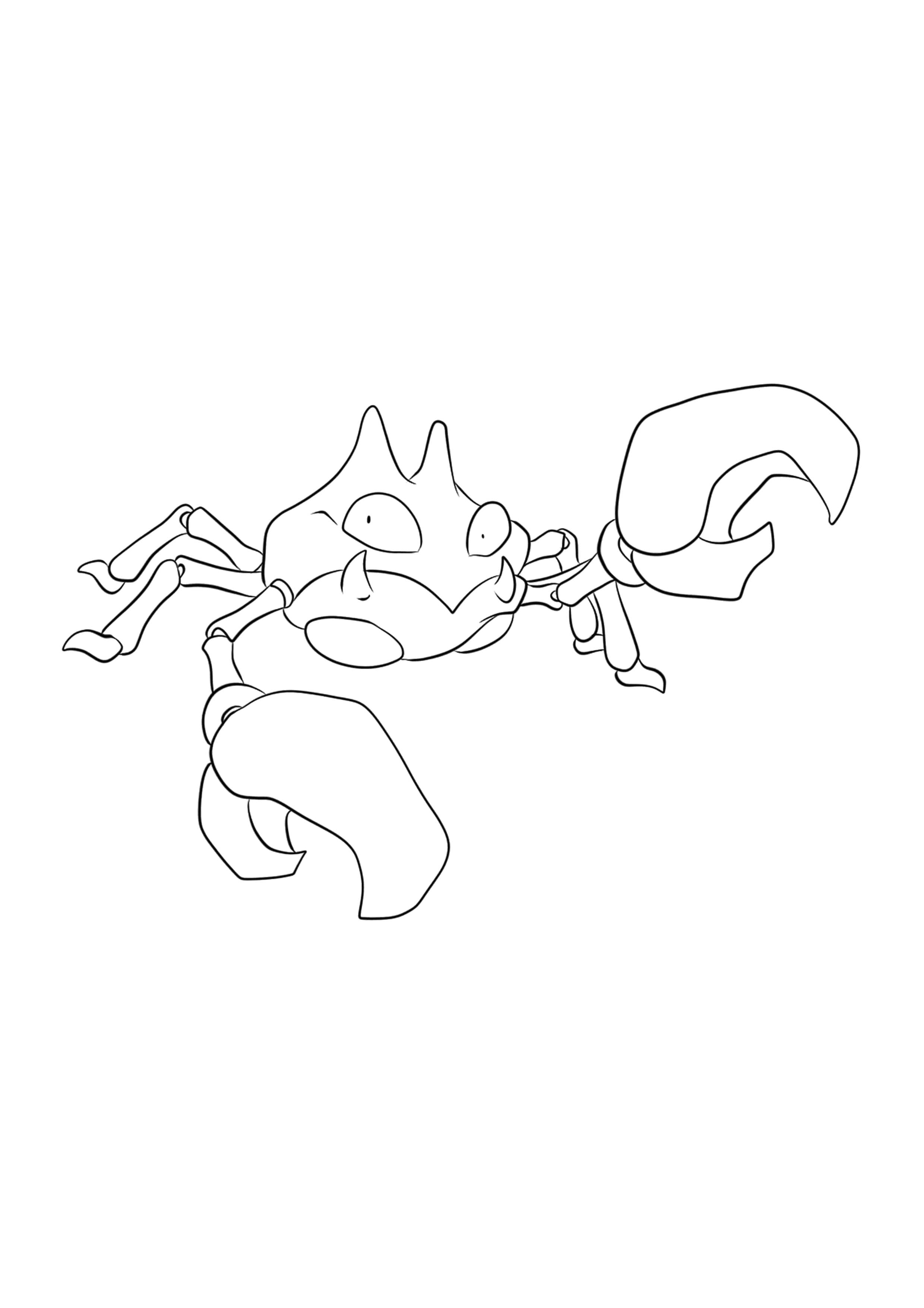 Coloriage Krabby (A4) à imprimer