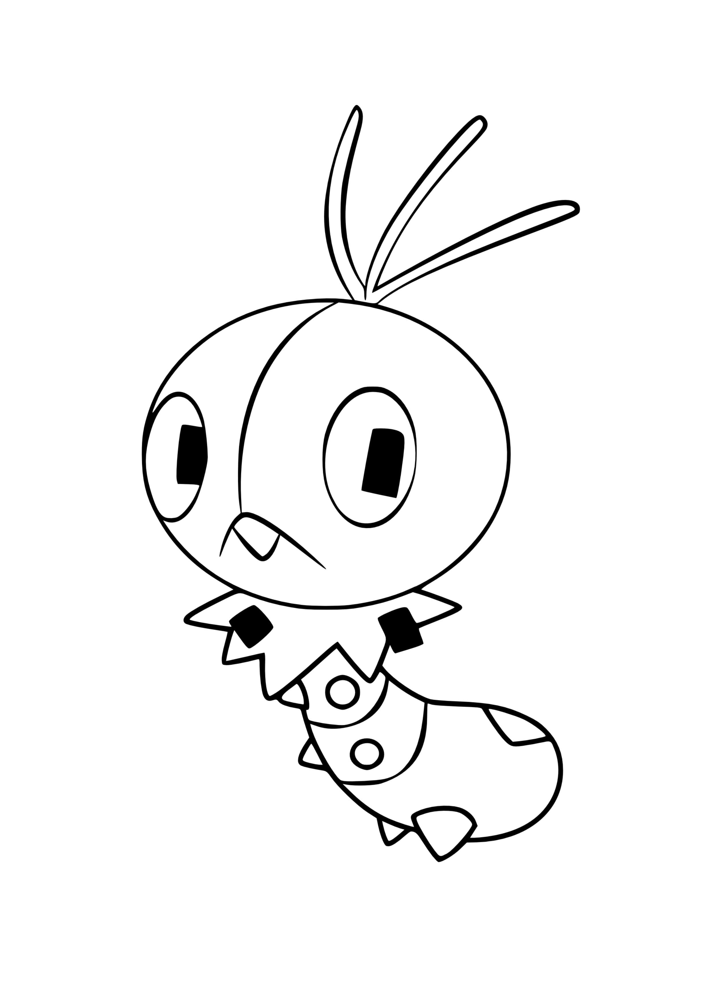 Coloriage Lépidonille (A4) à imprimer