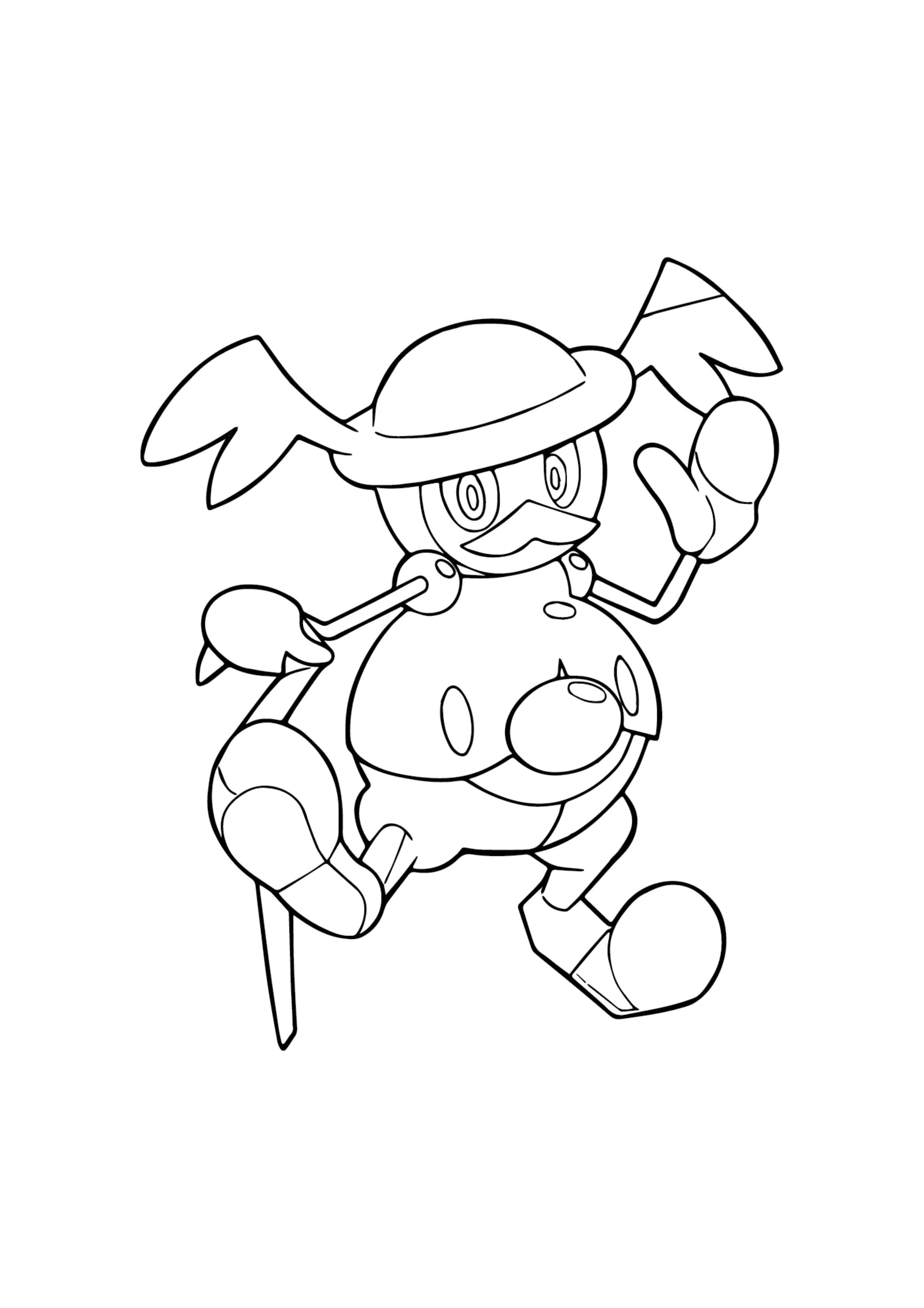 Coloriage M. Glaquette (A4) à imprimer