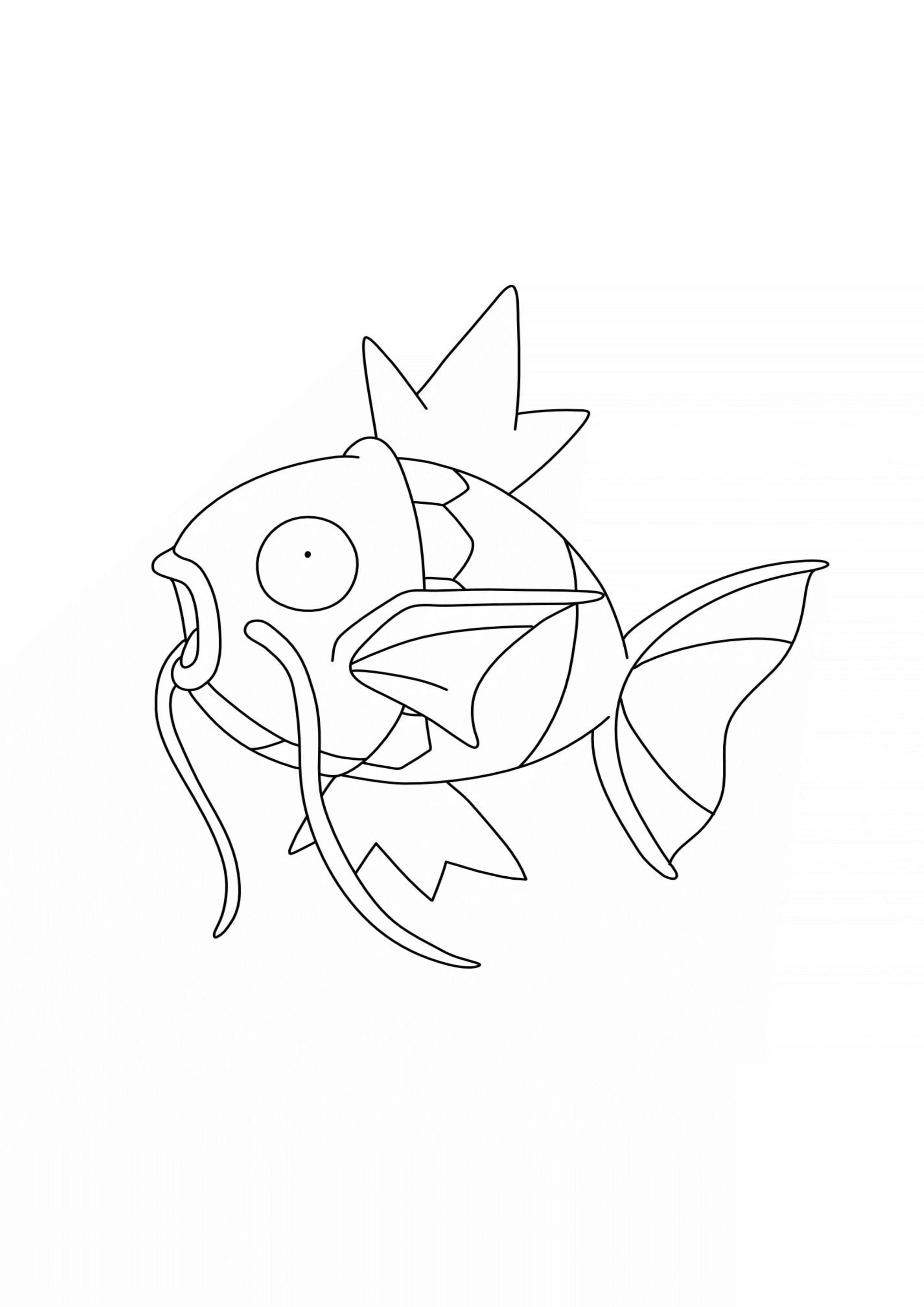 Coloriage Magicarpe (A4) à imprimer