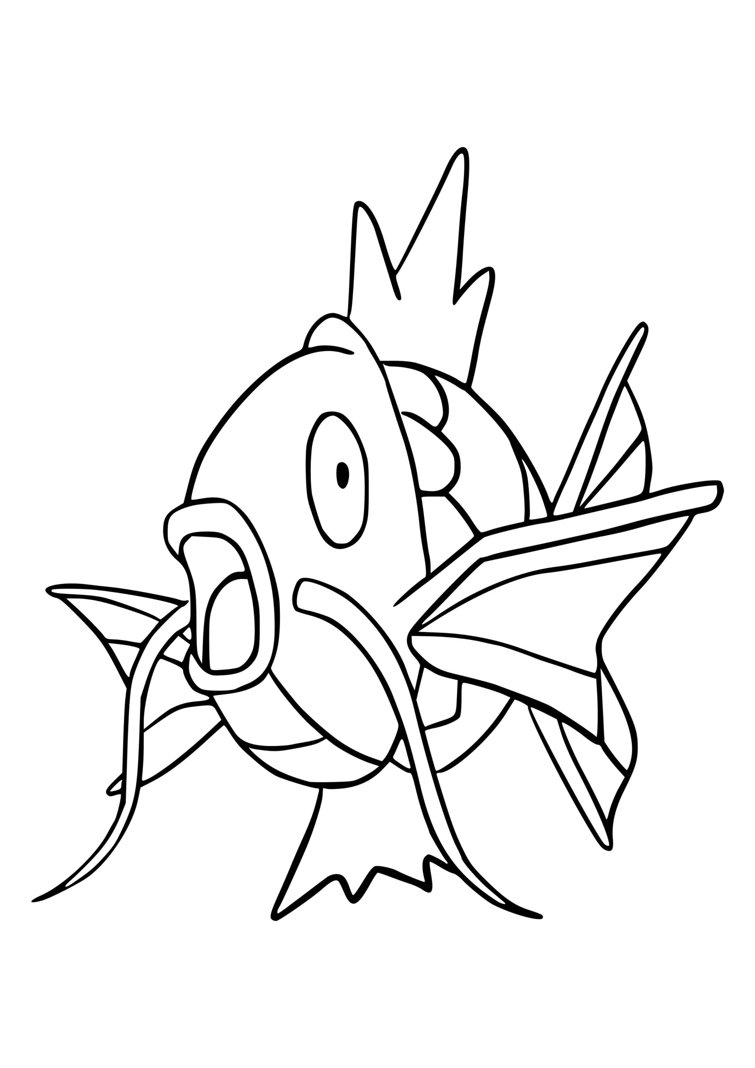 Coloriage Magicarpe (A4) à imprimer