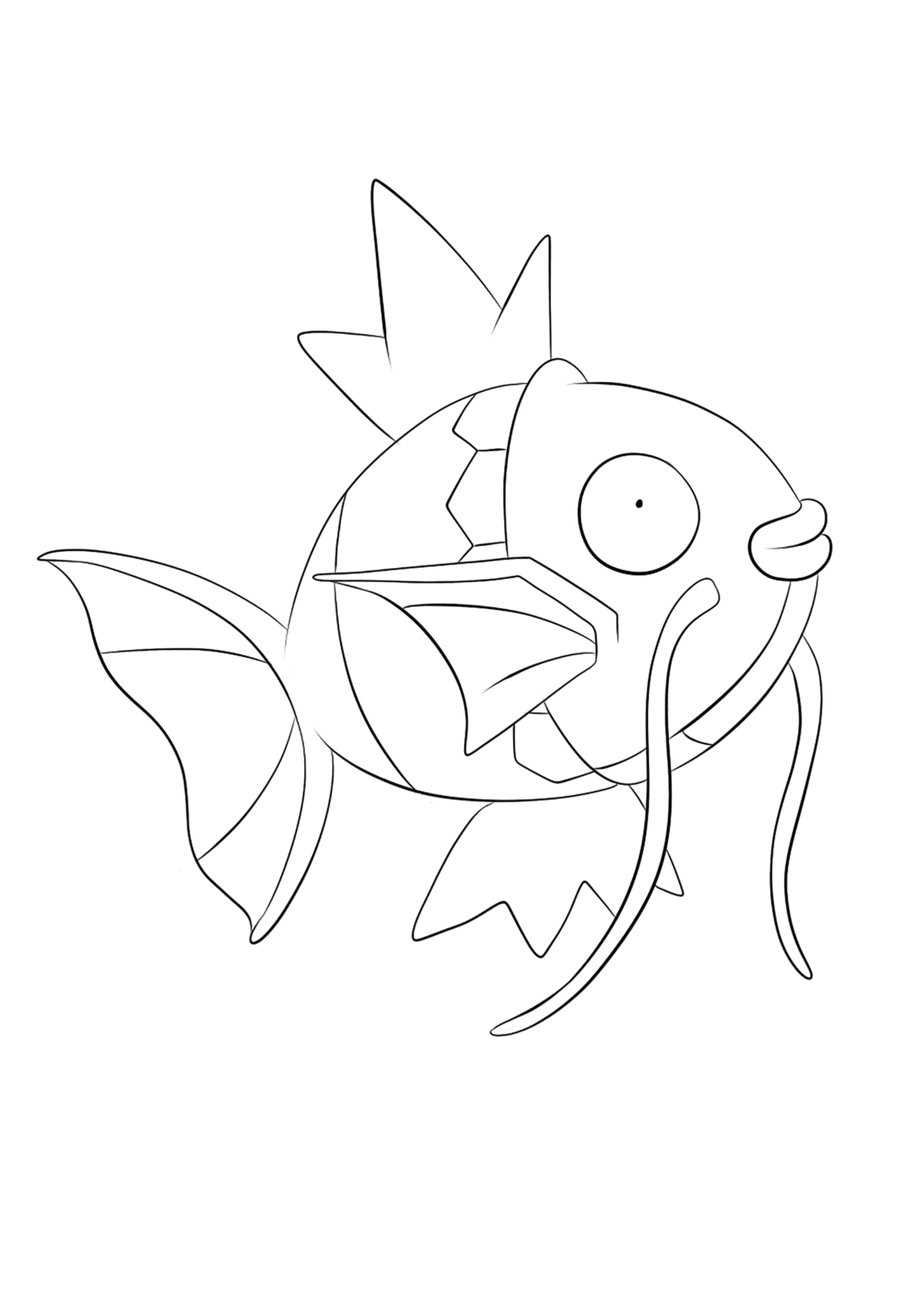 Coloriage Magicarpe (A4) à imprimer