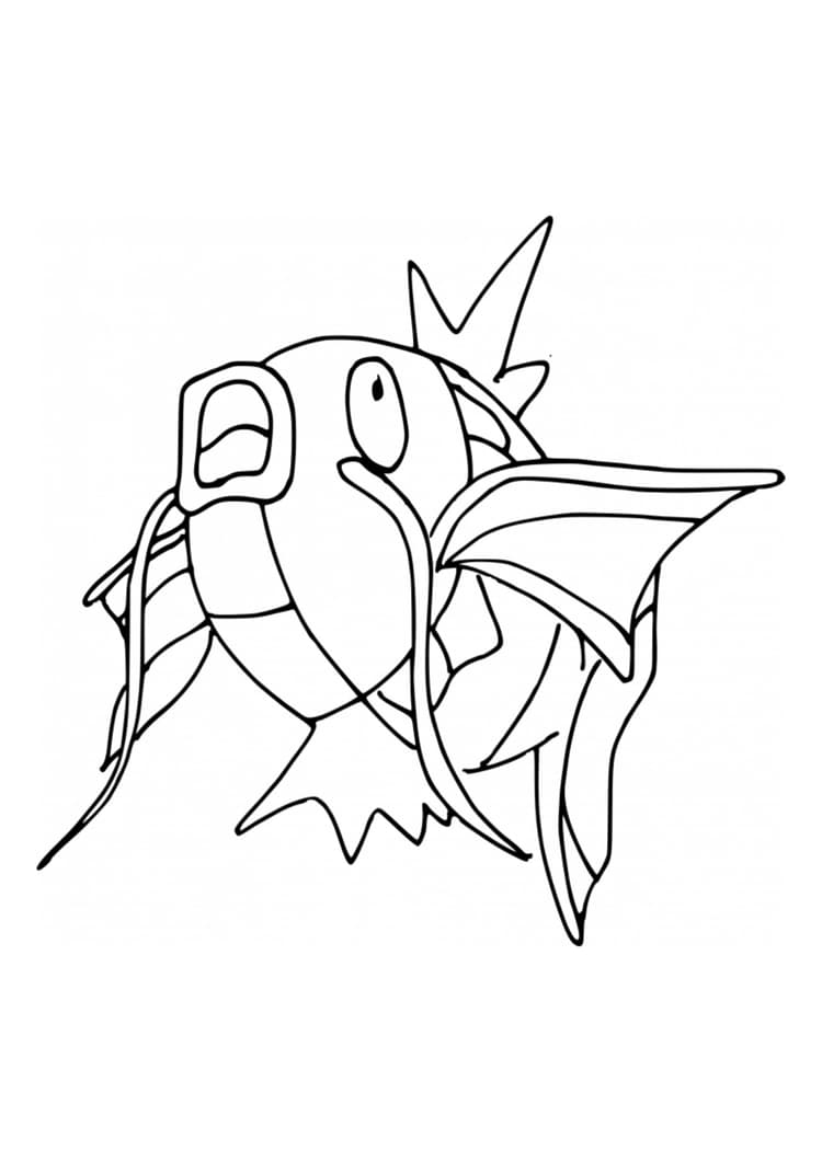 Coloriage Magicarpe (A4) à imprimer
