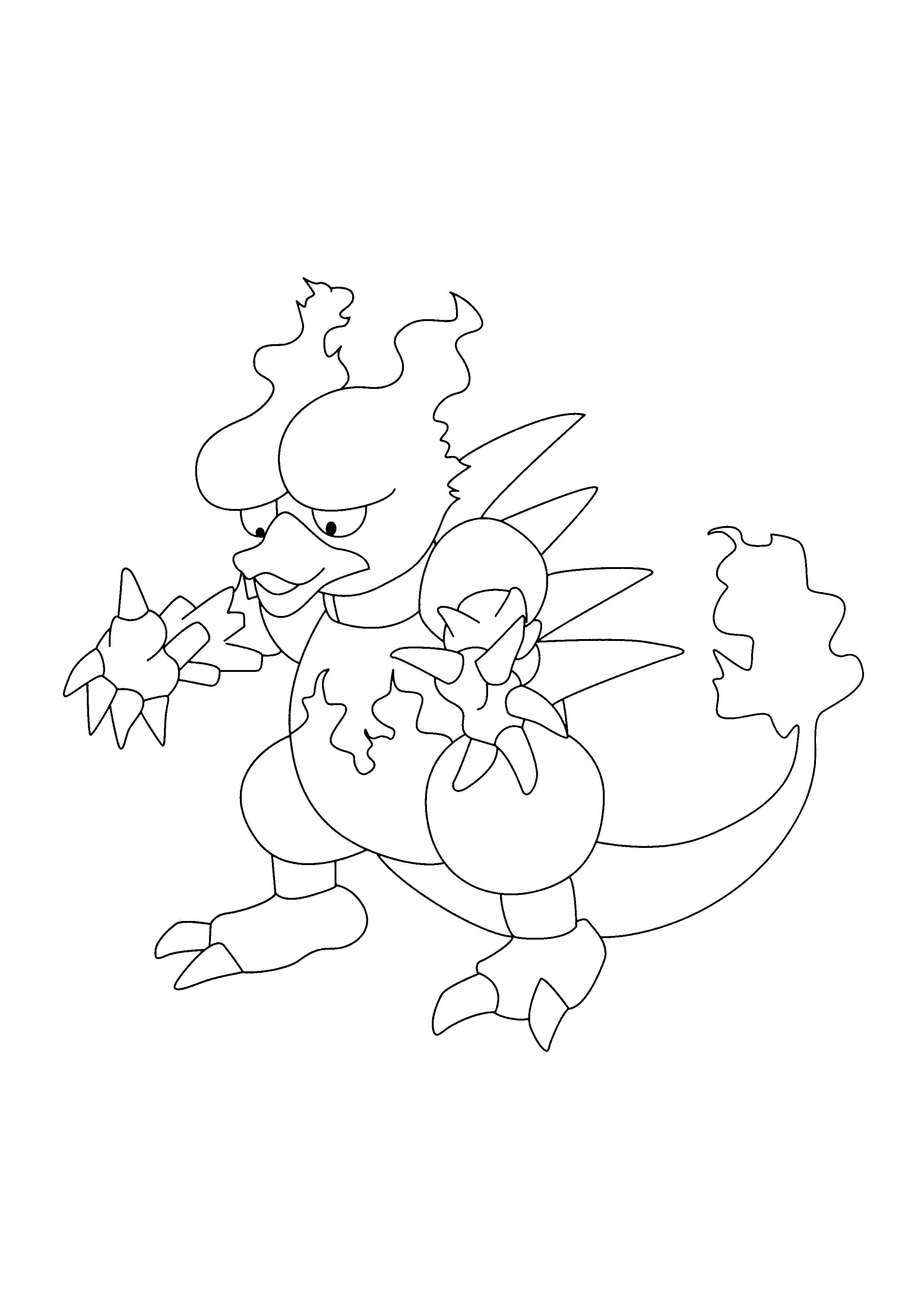 Coloriage Magmar (A4) à imprimer