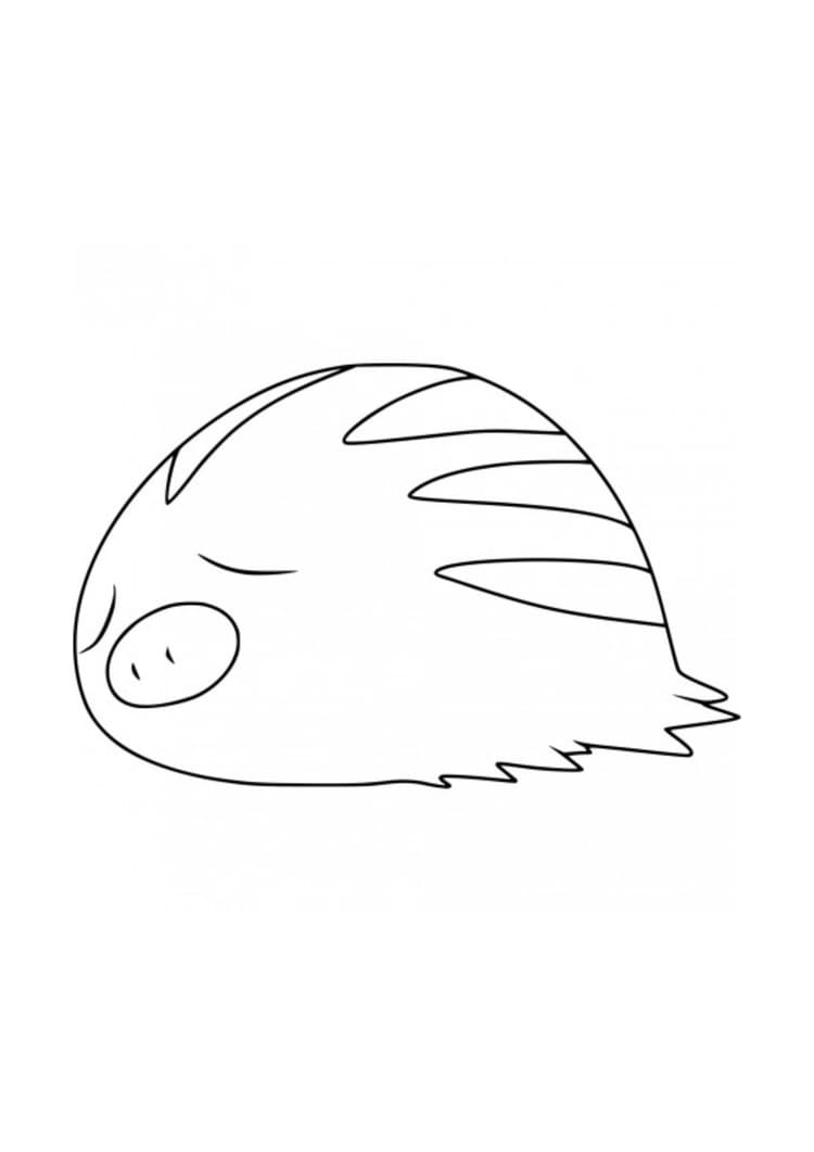 Coloriage Marcacrin (A4) à imprimer