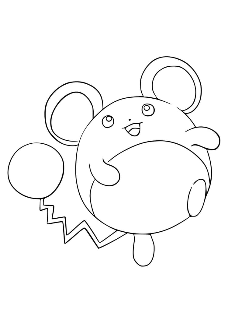 Coloriage Marill (A4) à imprimer