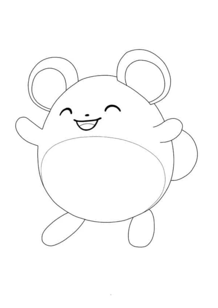 Coloriage Marill (A4) à imprimer