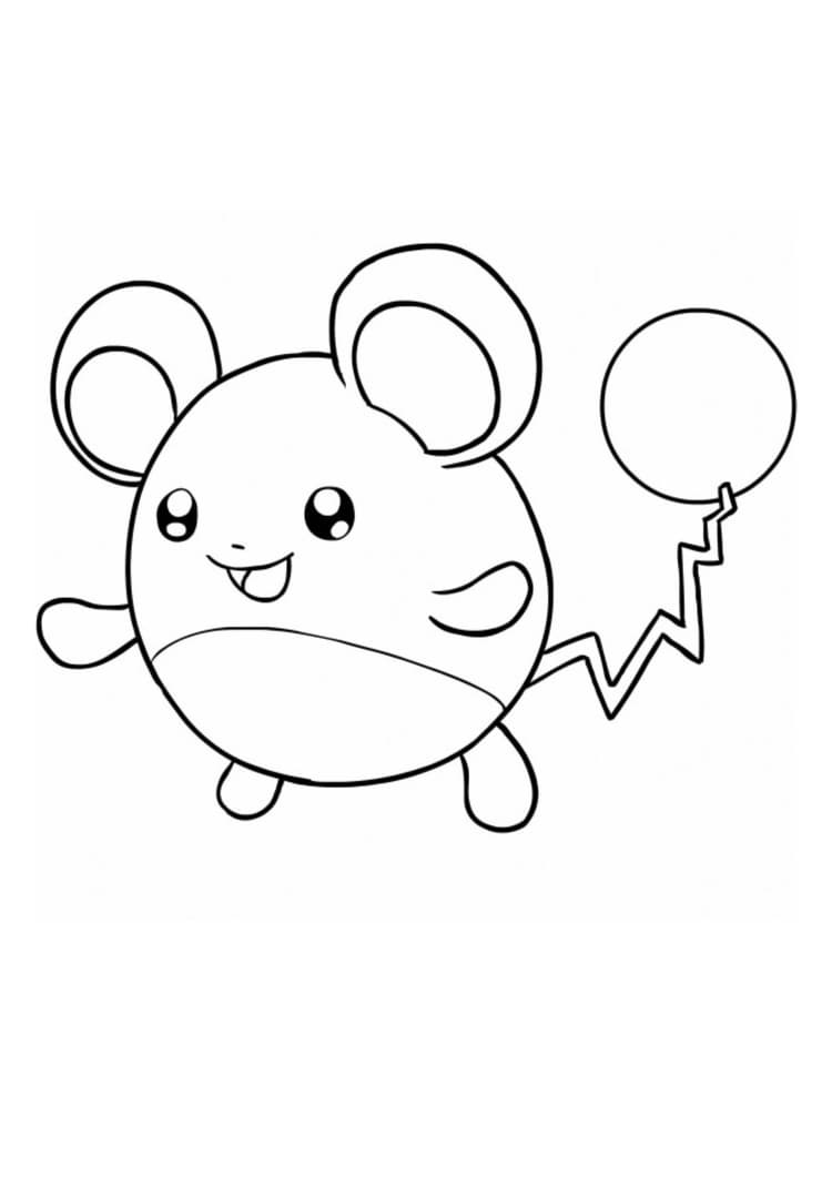 Coloriage Marill (A4) à imprimer