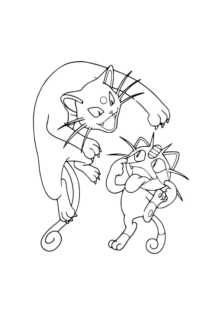 Coloriage Miaouss (A4) à imprimer