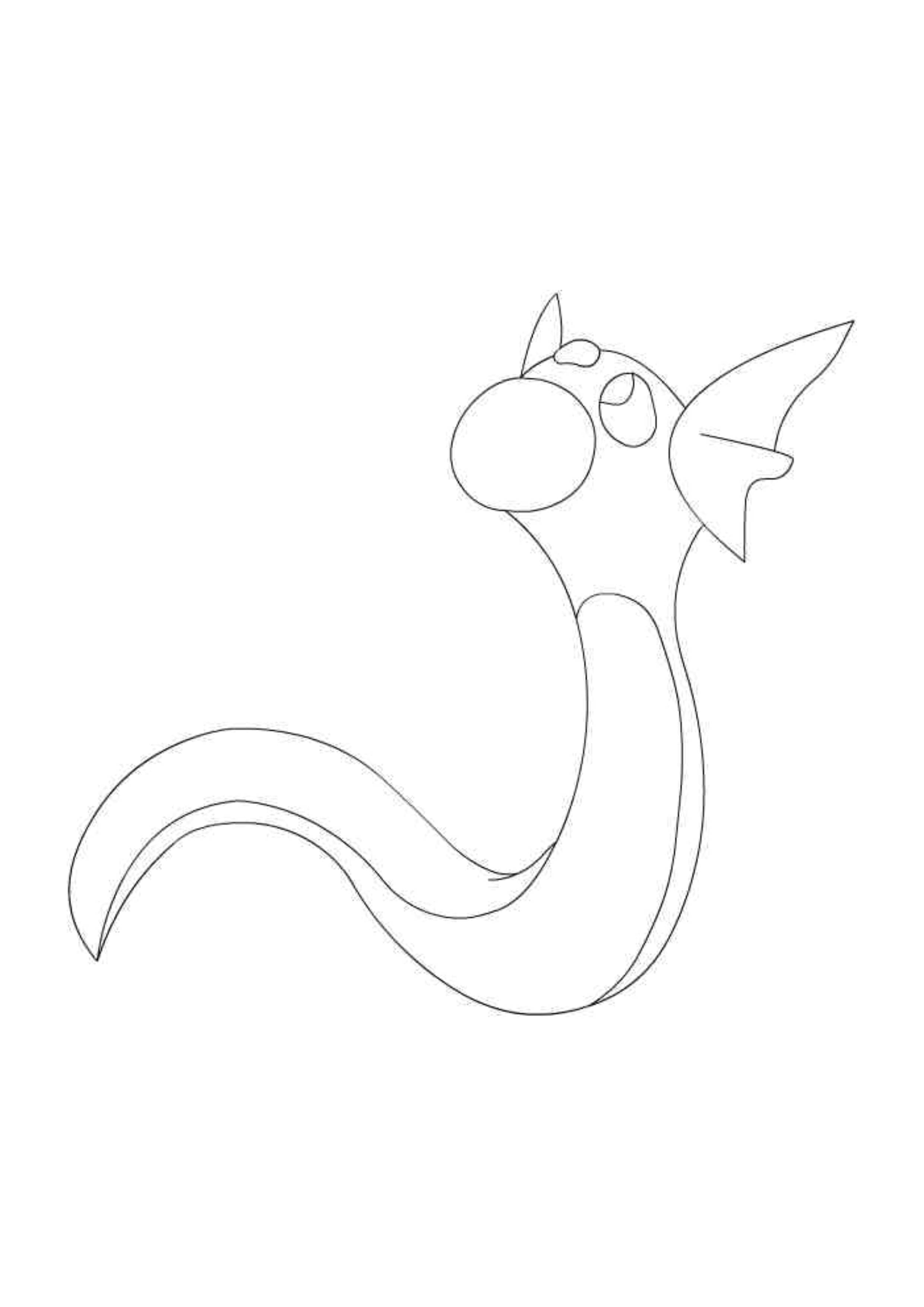Coloriage Minidraco (A4) à imprimer