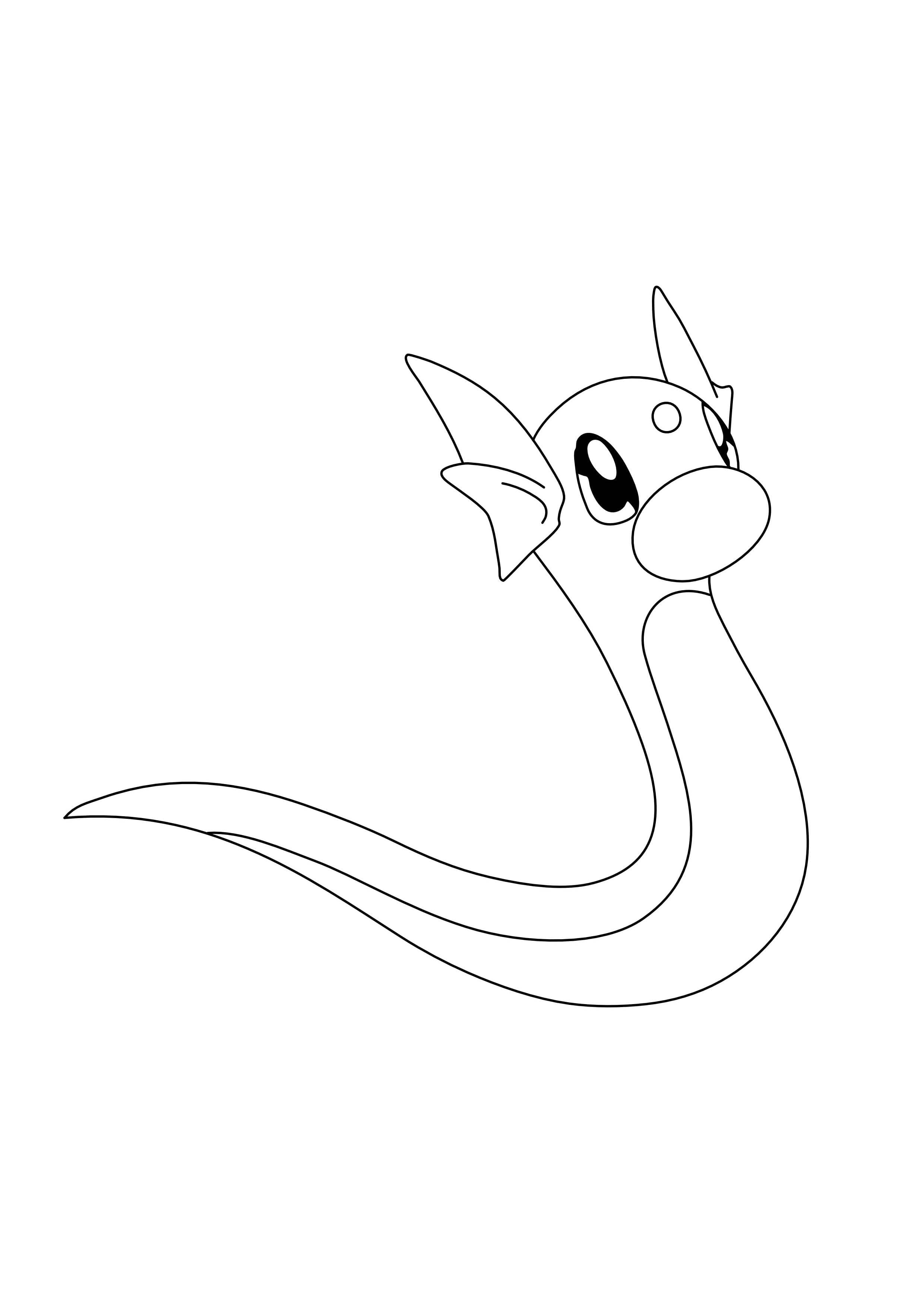 Coloriage Minidraco (A4) à imprimer