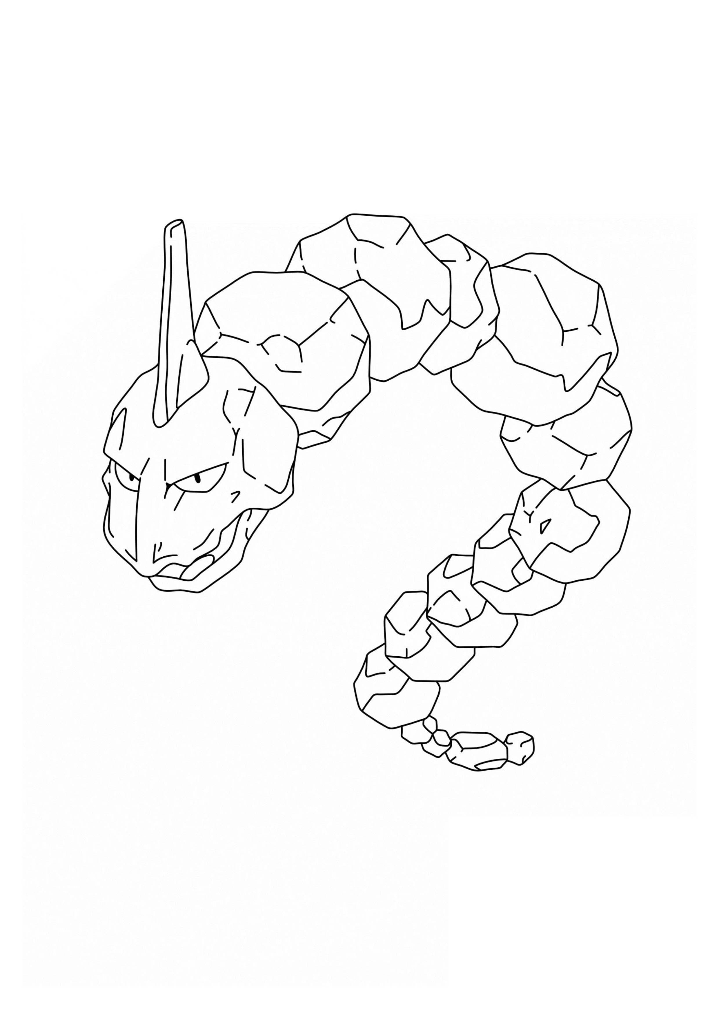 Coloriage Onix (A4) à imprimer