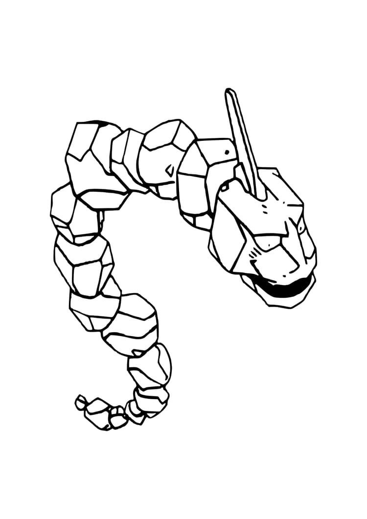 Coloriage Onix (A4) à imprimer