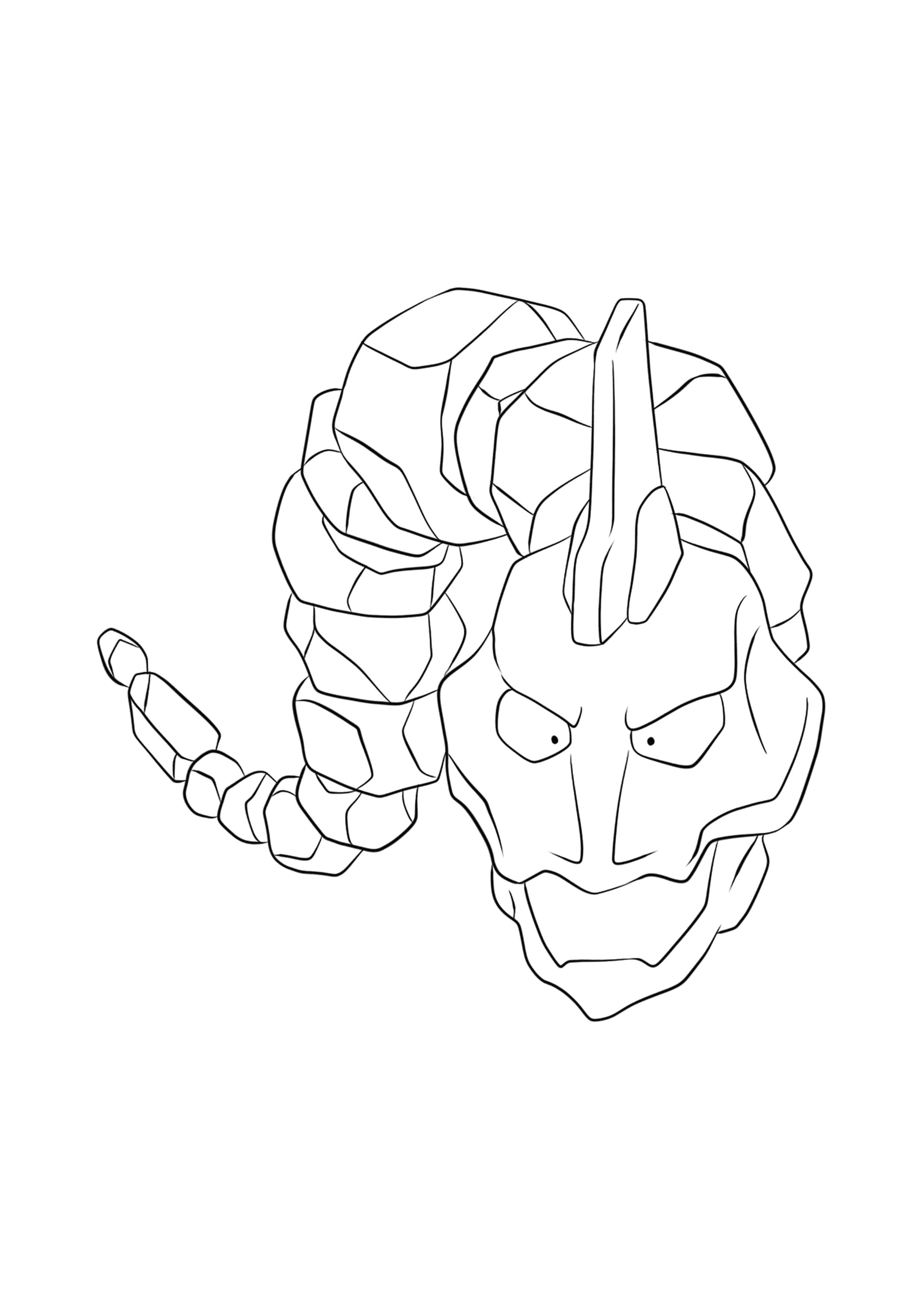 Coloriage Onix (A4) à imprimer