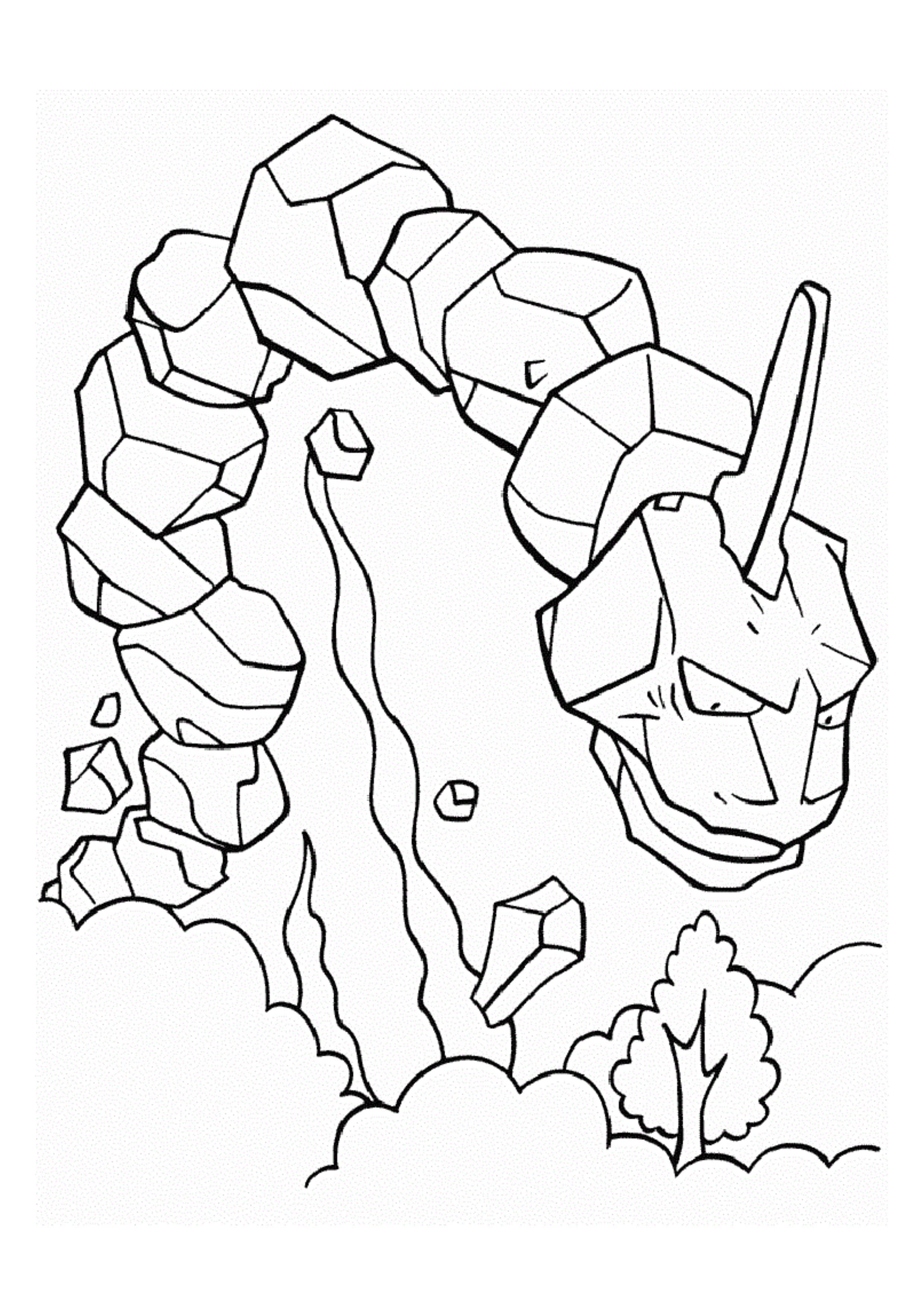 Coloriage Onix (A4) à imprimer