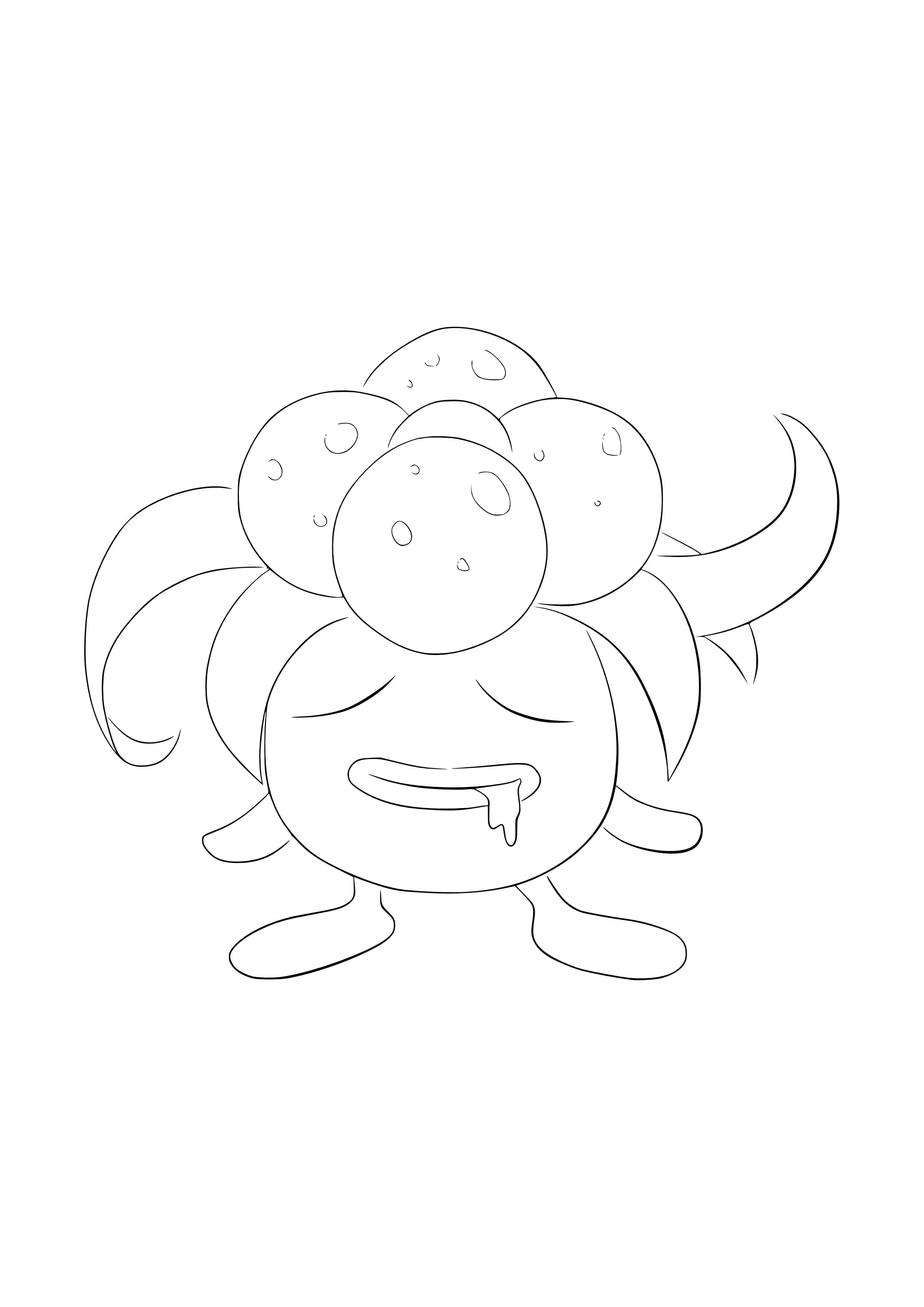 Coloriage Ortide (A4) à imprimer