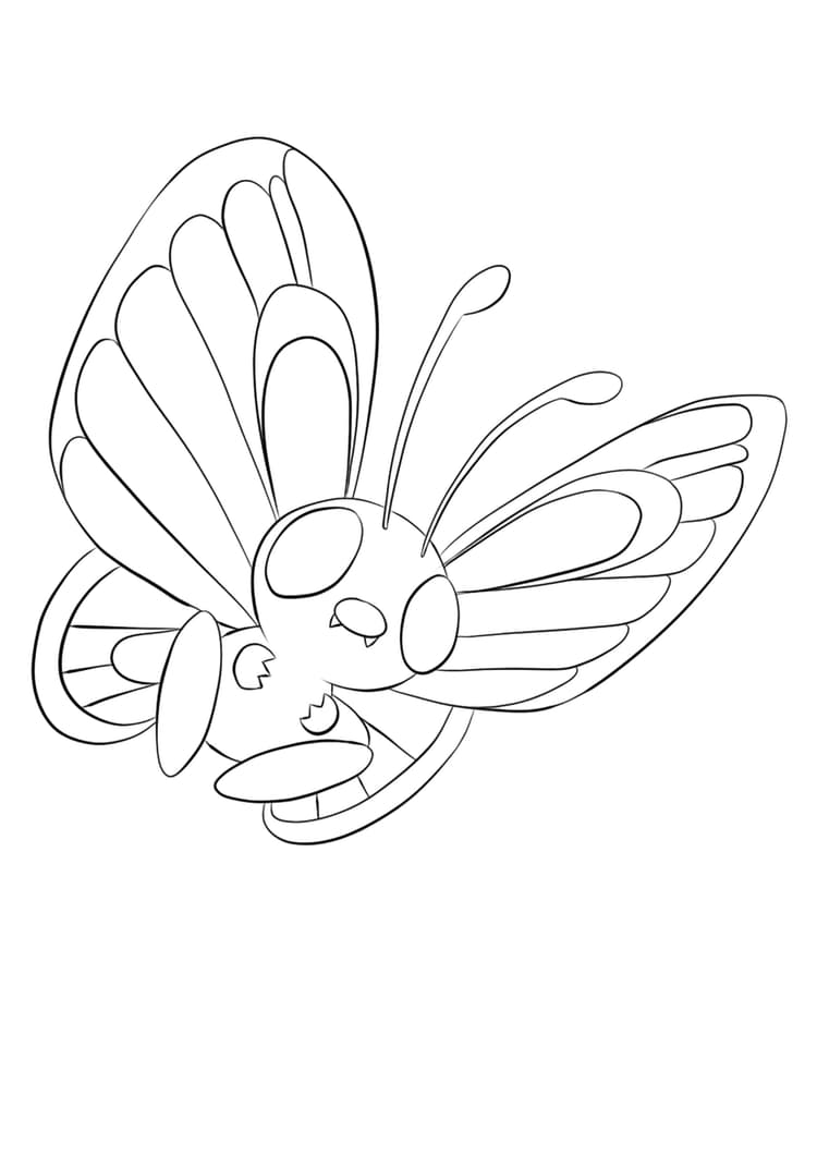 Coloriage Papilusion (A4) à imprimer