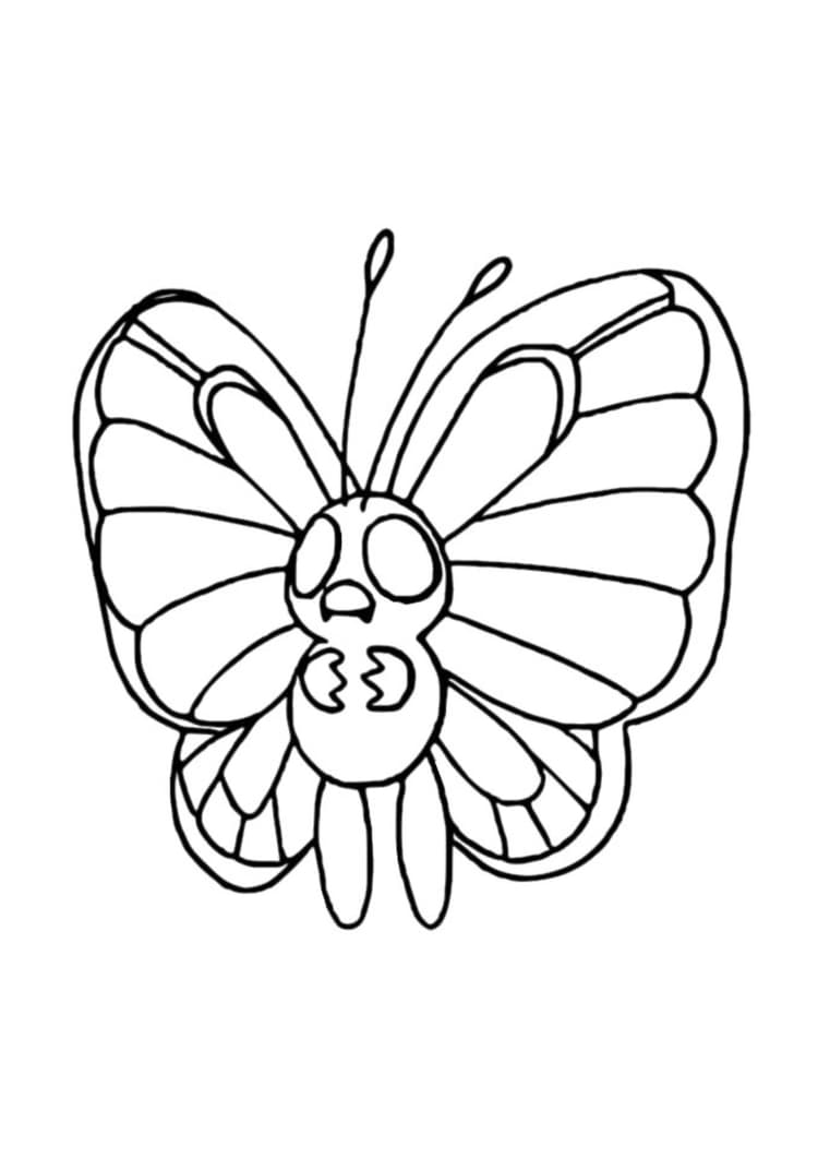 Coloriage Papilusion (A4) à imprimer