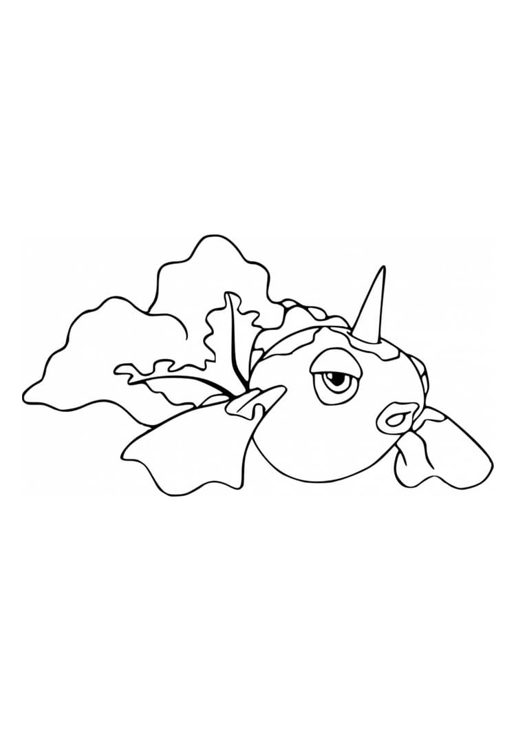 Coloriage Poissirène (A4) à imprimer