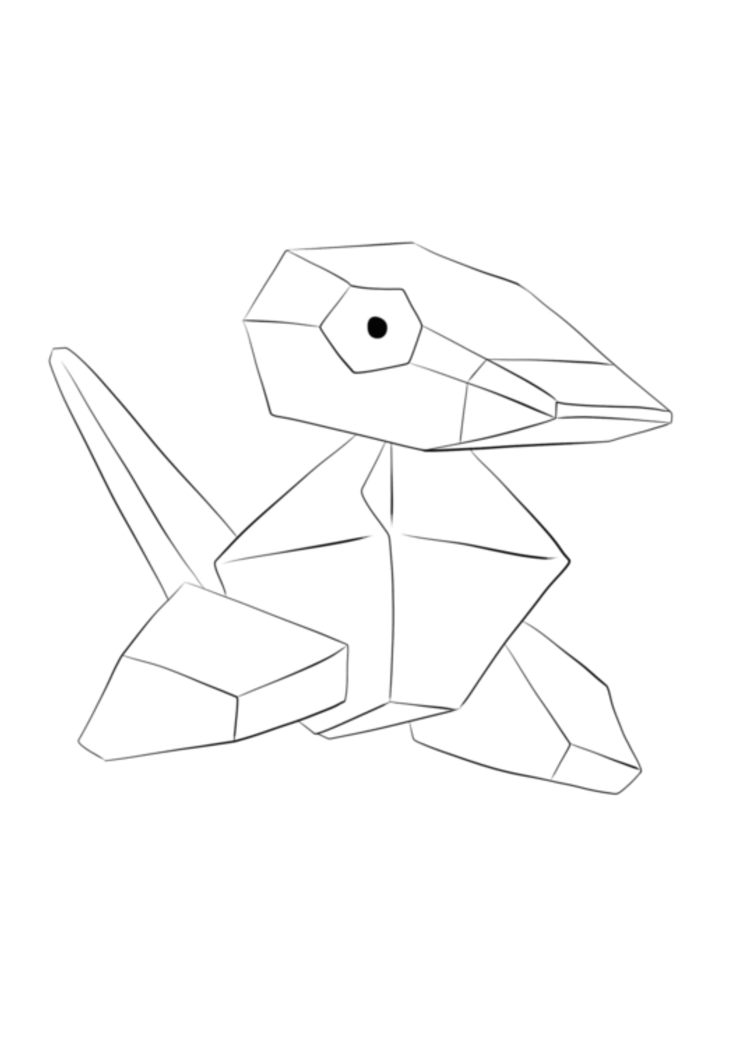 Coloriage Porygon (A4) à imprimer