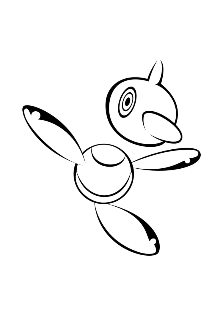 Coloriage Porygon-Z (A4) à imprimer