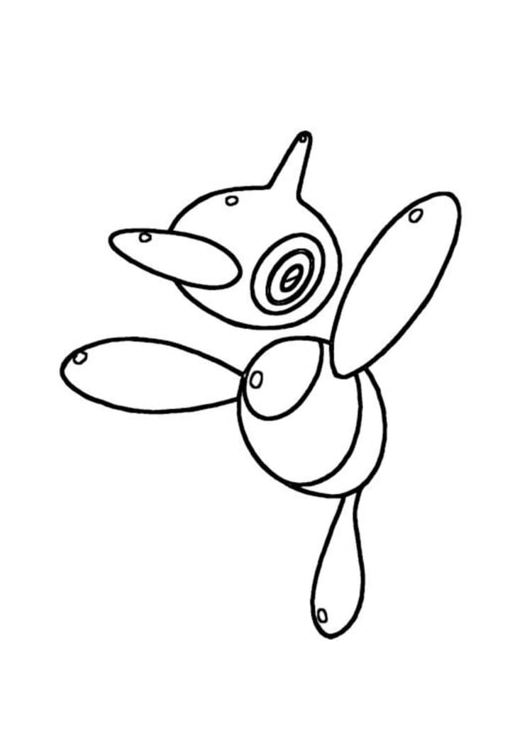 Coloriage Porygon-Z (A4) à imprimer