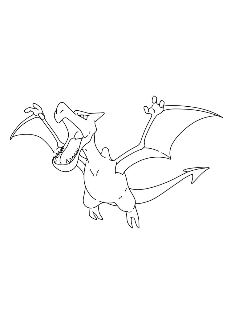 Coloriage Ptéra (A4) à imprimer