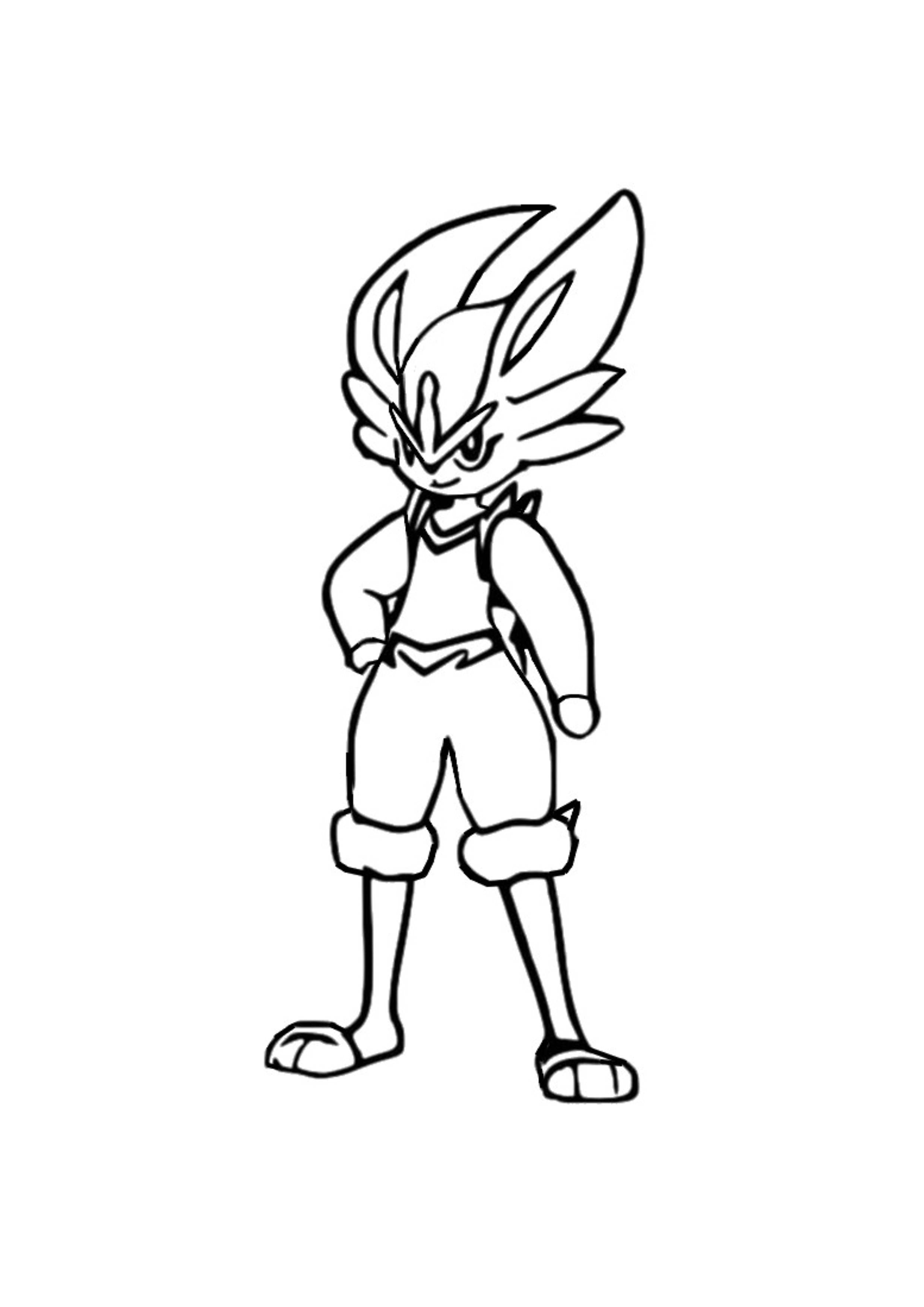 Coloriage Pyrobut (A4) à imprimer