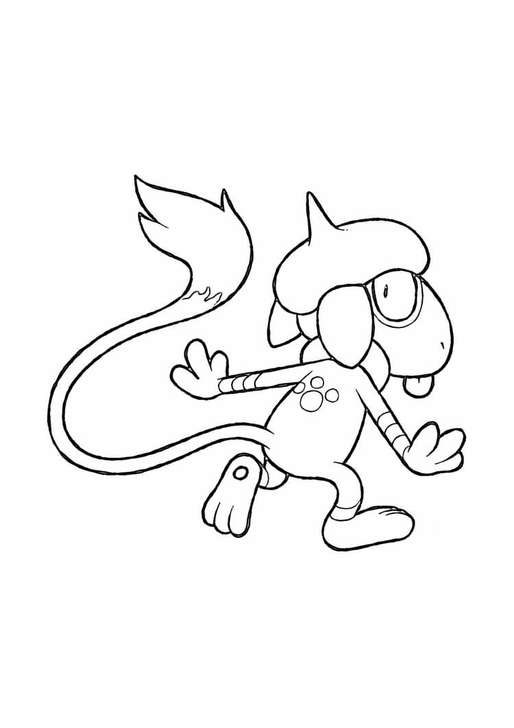 Coloriage Queulorior (A4) à imprimer