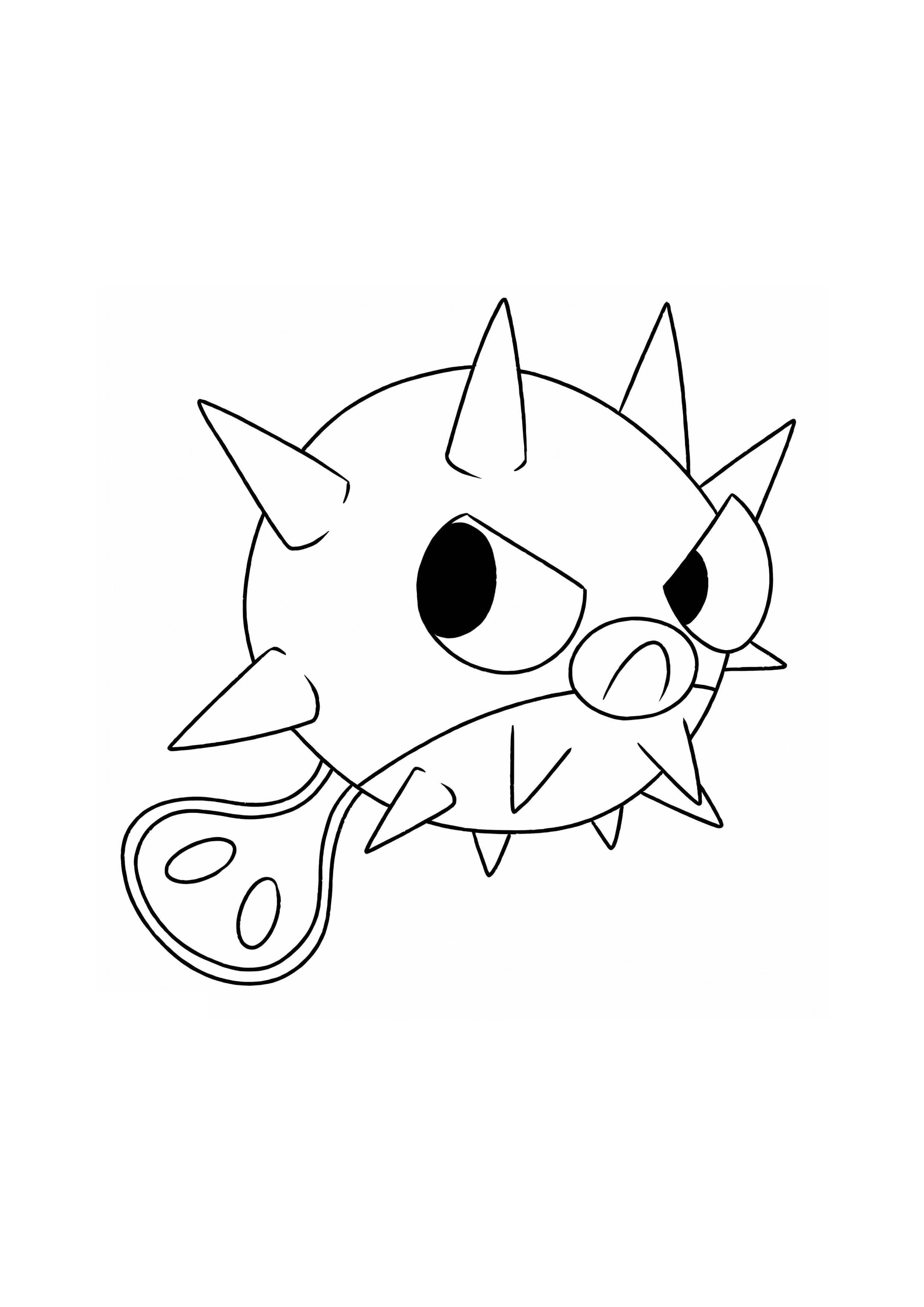 Coloriage Qwilfish (A4) à imprimer