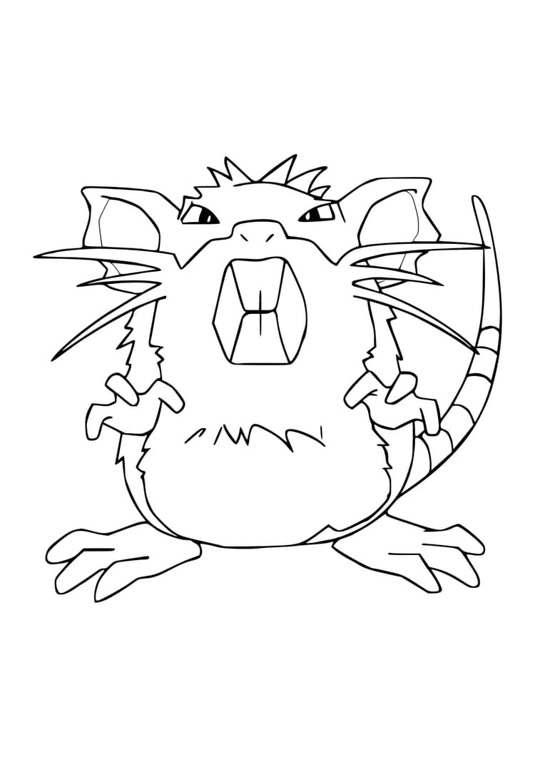 Coloriage Rattatac (A4) à imprimer