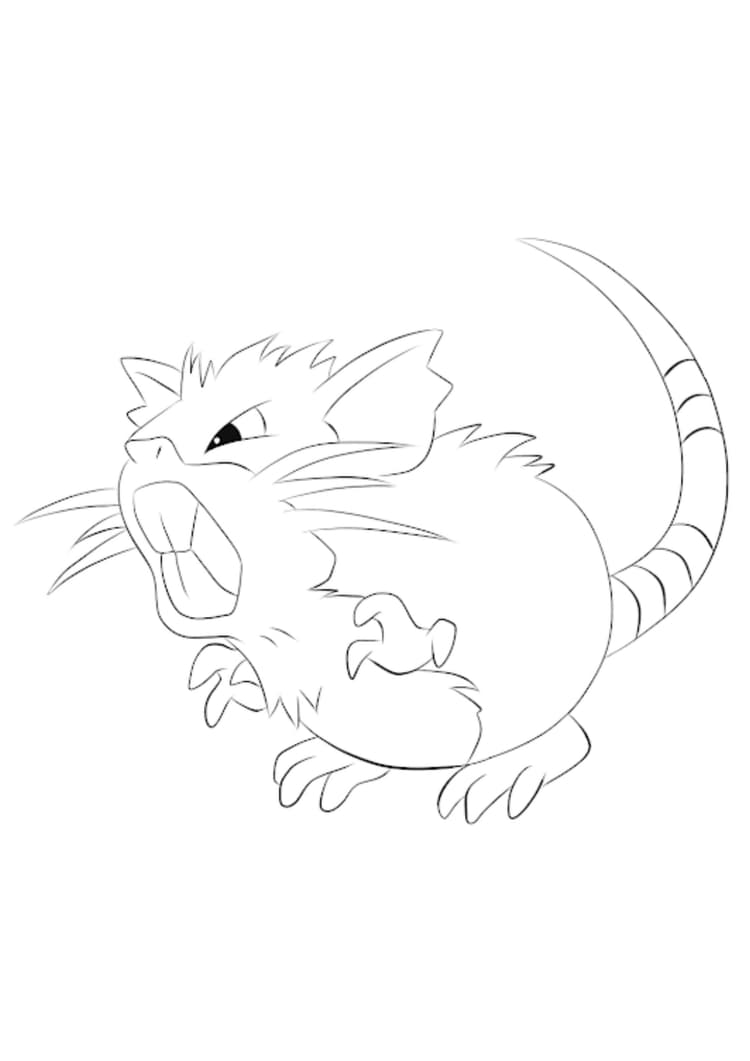 Coloriage Rattatac (A4) à imprimer