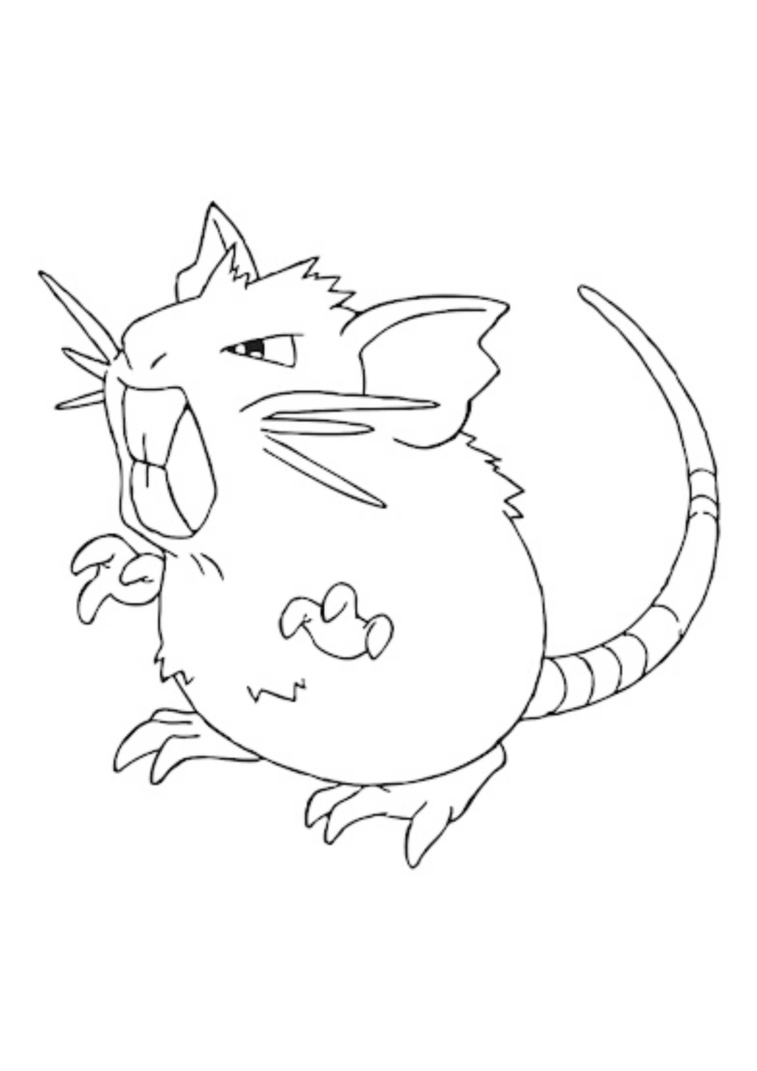 Coloriage Rattatac (A4) à imprimer