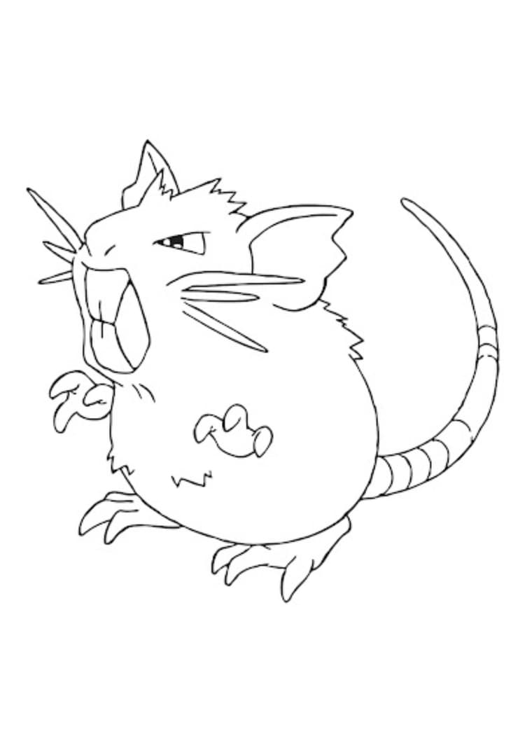 Coloriage Rattatac (A4) à imprimer