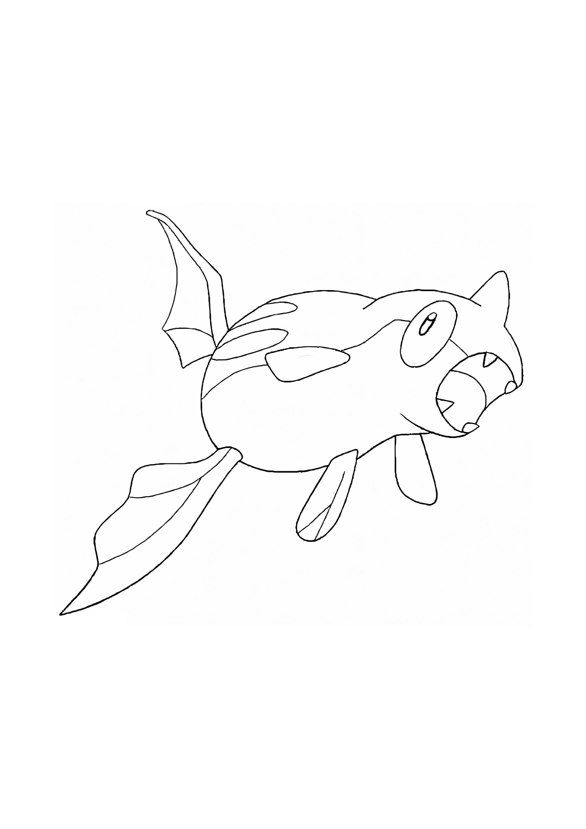 Coloriage Rémoraid (A4) à imprimer