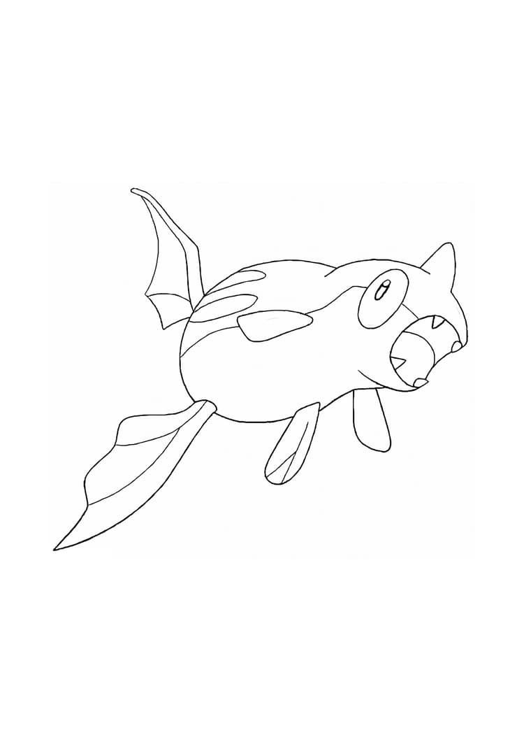Coloriage Rémoraid (A4) à imprimer