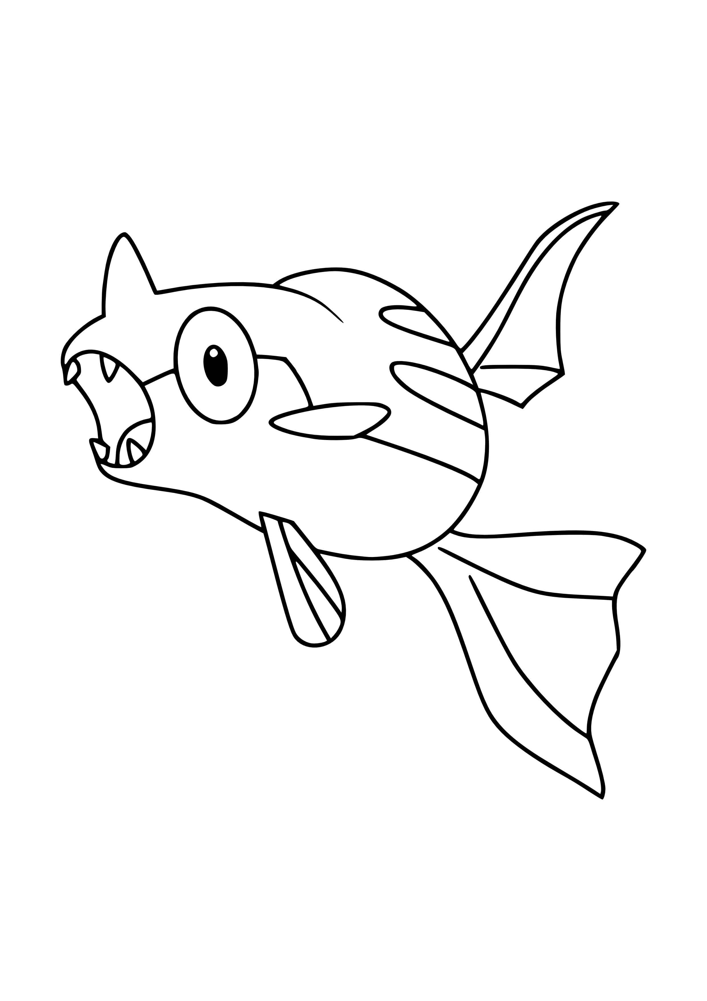 Coloriage Rémoraid (A4) à imprimer