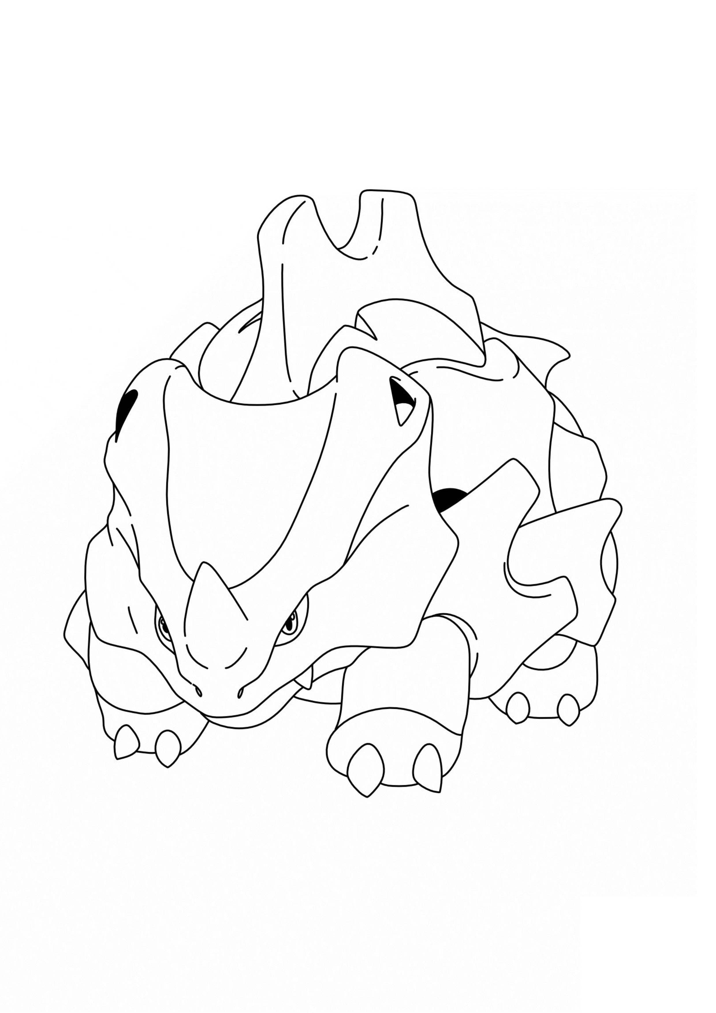 Coloriage Rhinocorne (A4) à imprimer