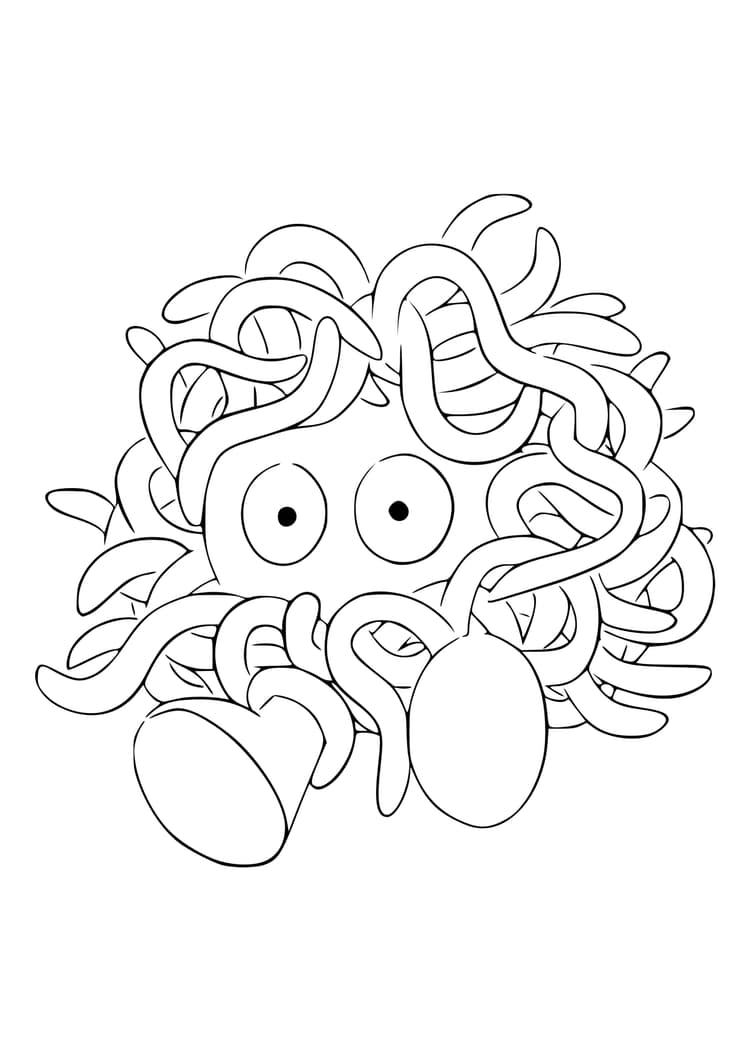Coloriage Saquedeneu (A4) à imprimer