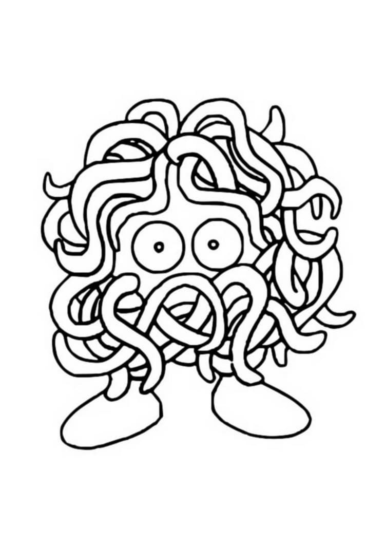 Coloriage Saquedeneu (A4) à imprimer