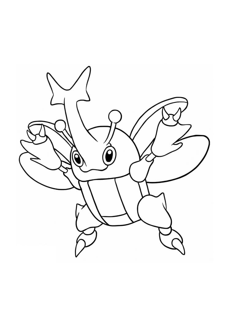 Coloriage Scarhino (A4) à imprimer