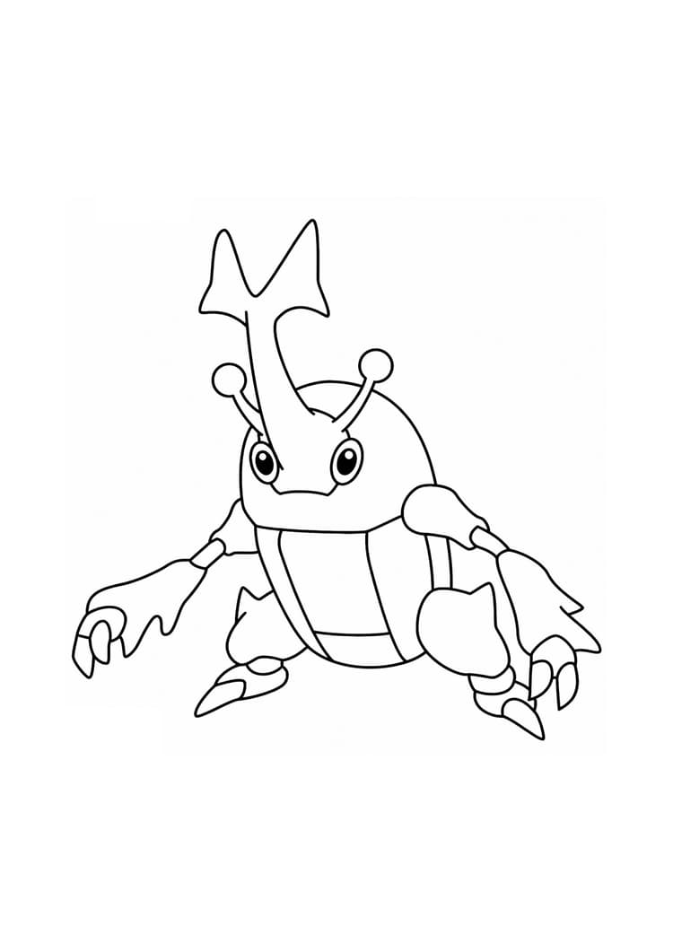 Coloriage Scarhino (A4) à imprimer