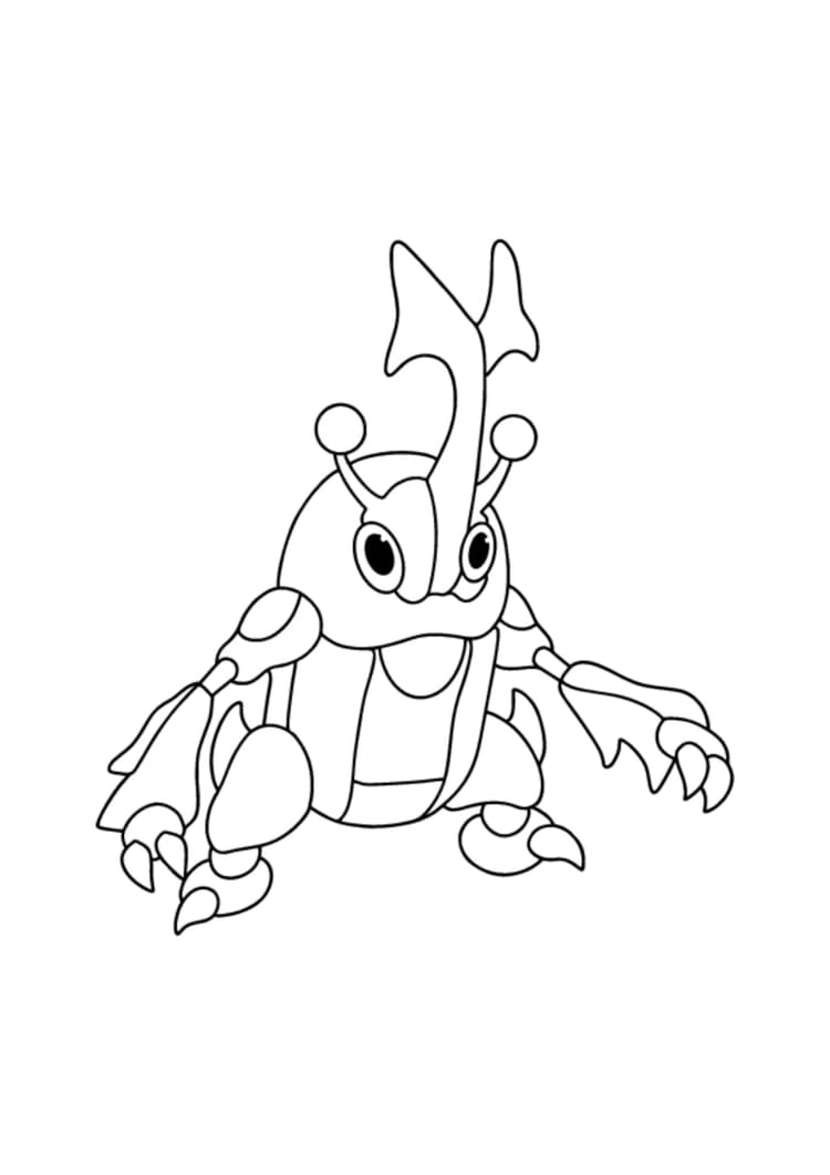 Coloriage Scarhino (A4) à imprimer