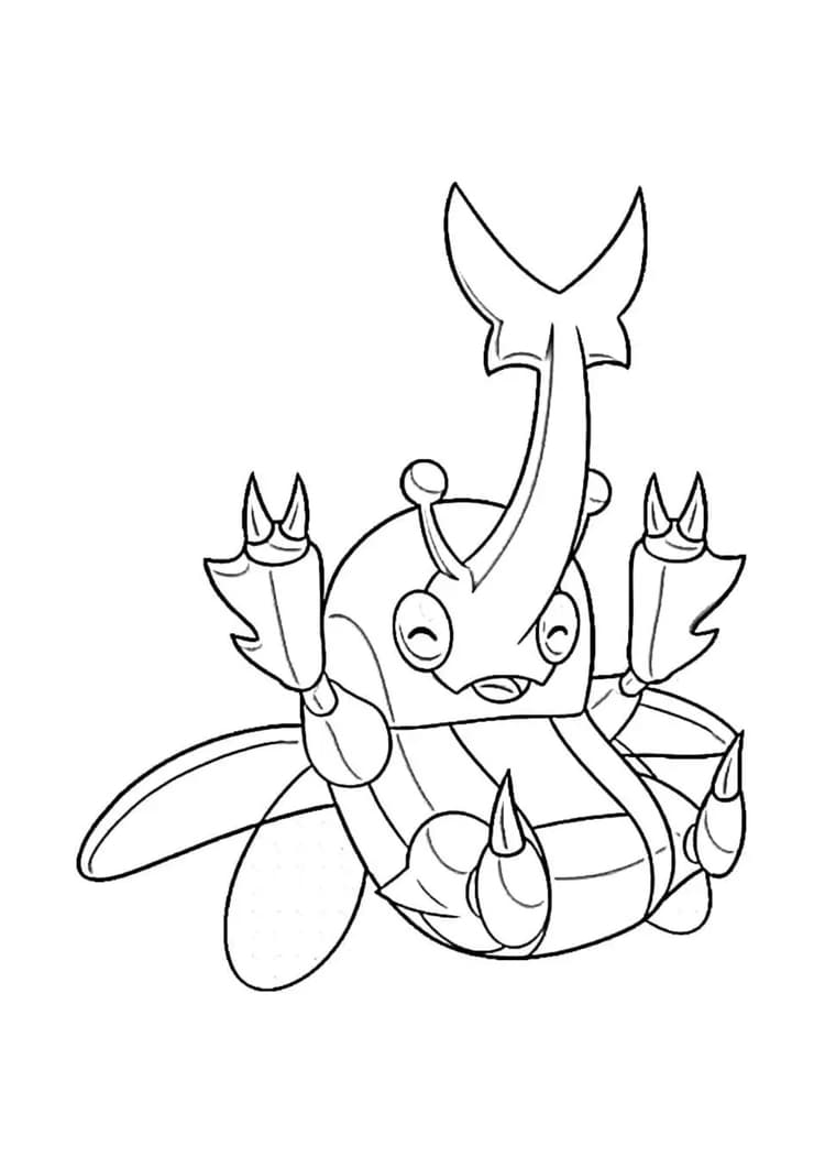 Coloriage Scarhino (A4) à imprimer