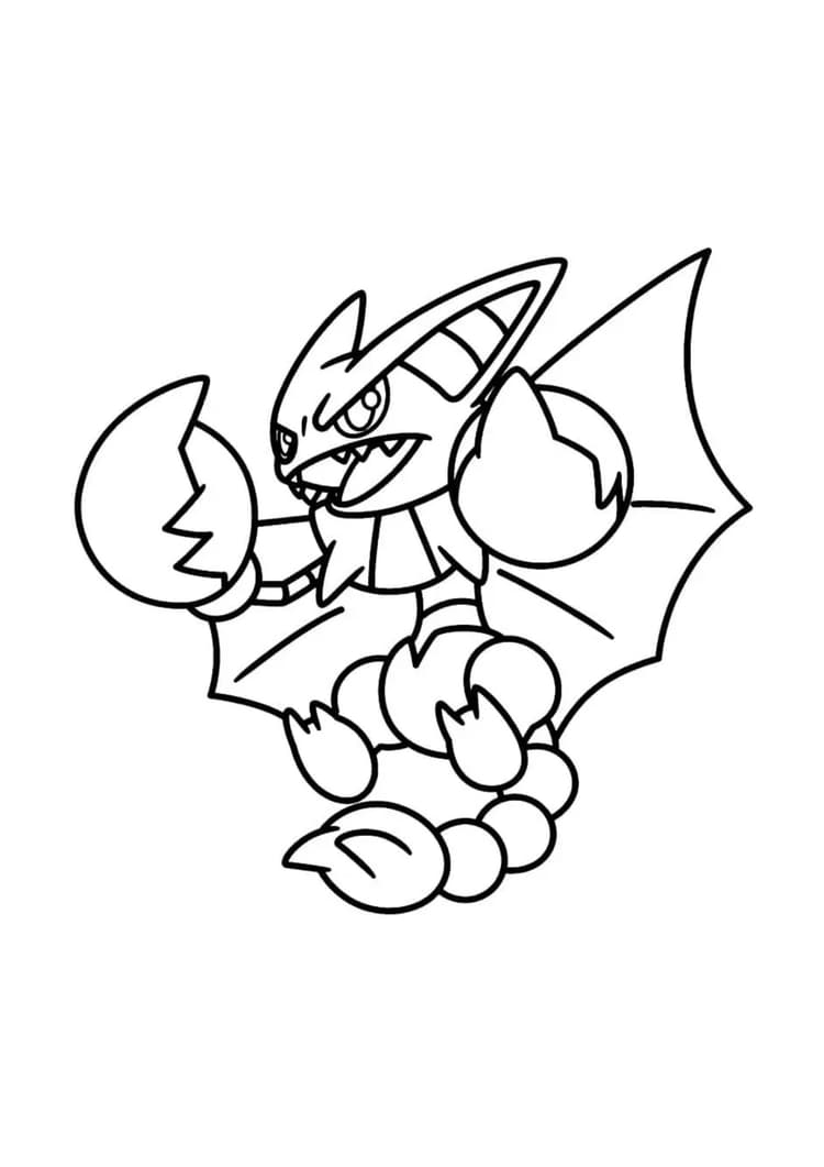 Coloriage Scorplane (A4) à imprimer