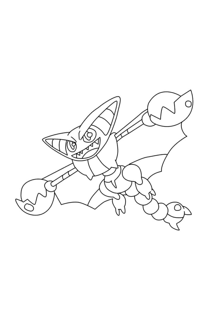 Coloriage Scorplane (A4) à imprimer