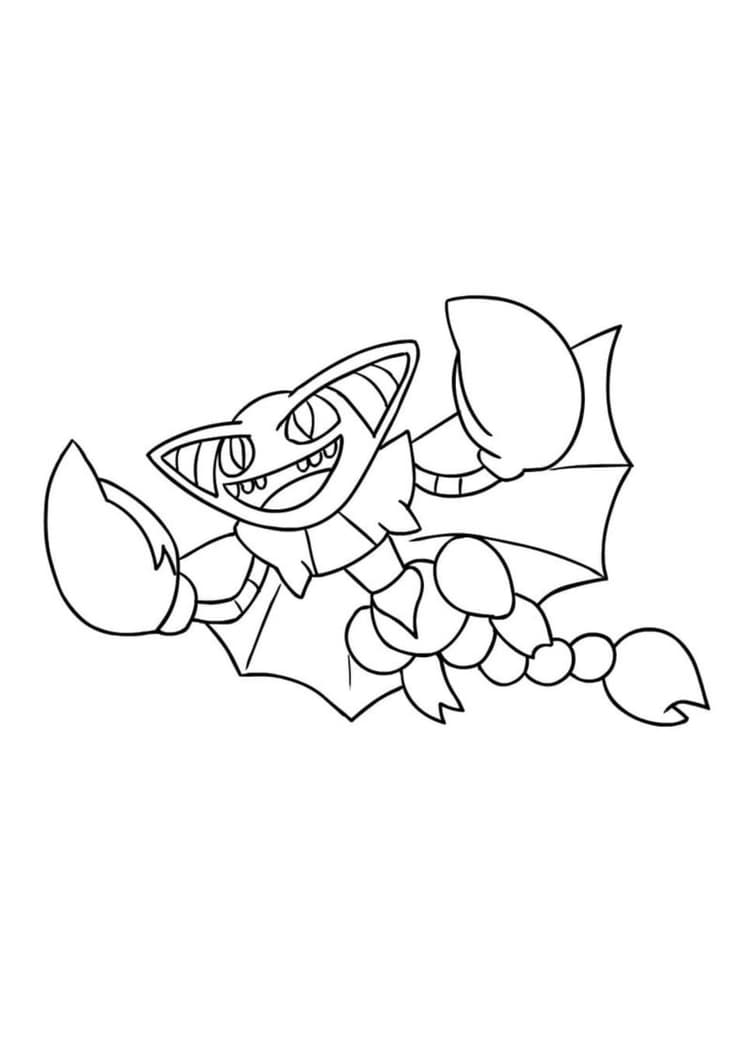 Coloriage Scorplane (A4) à imprimer