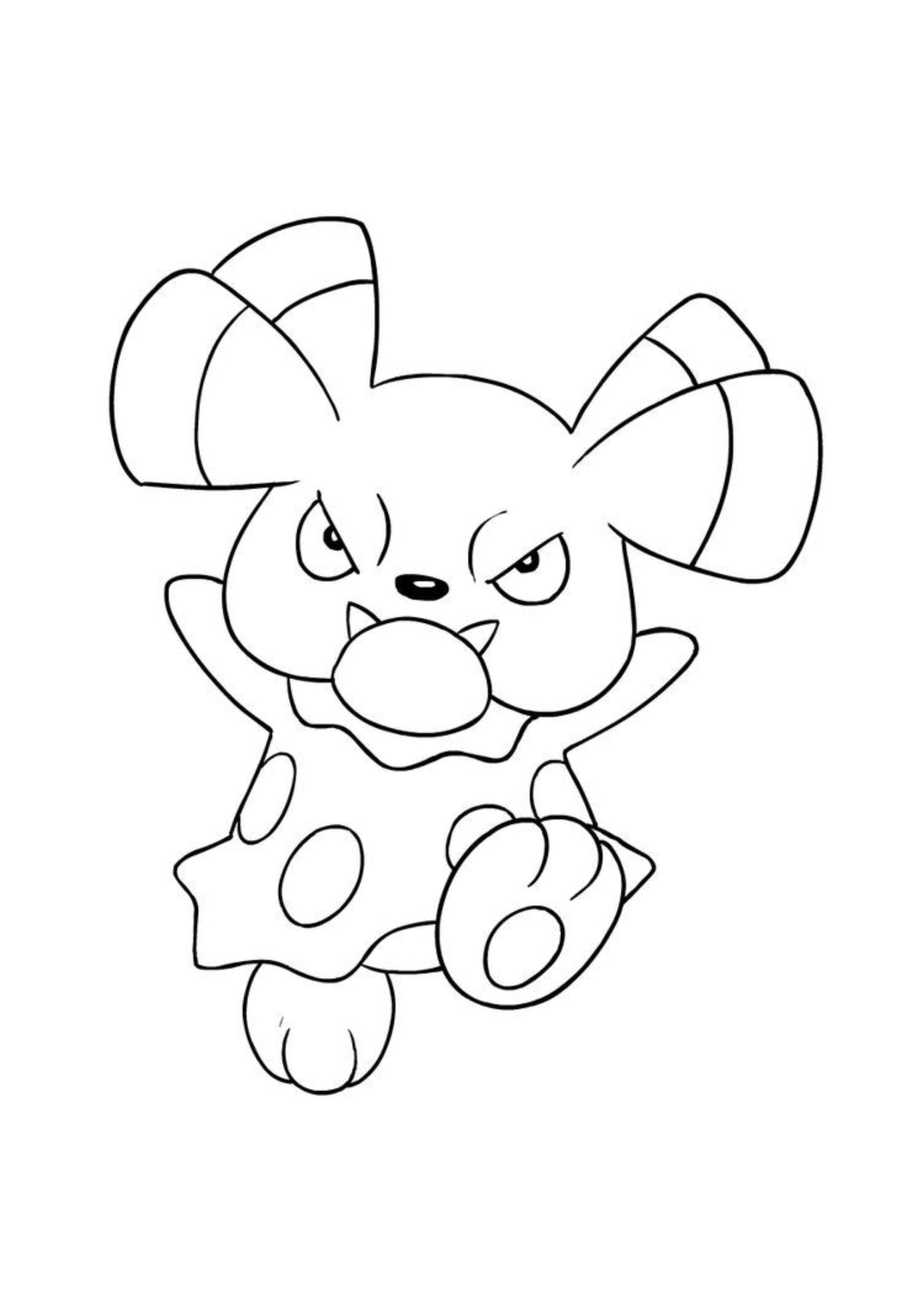 Coloriage Snubbull (A4) à imprimer