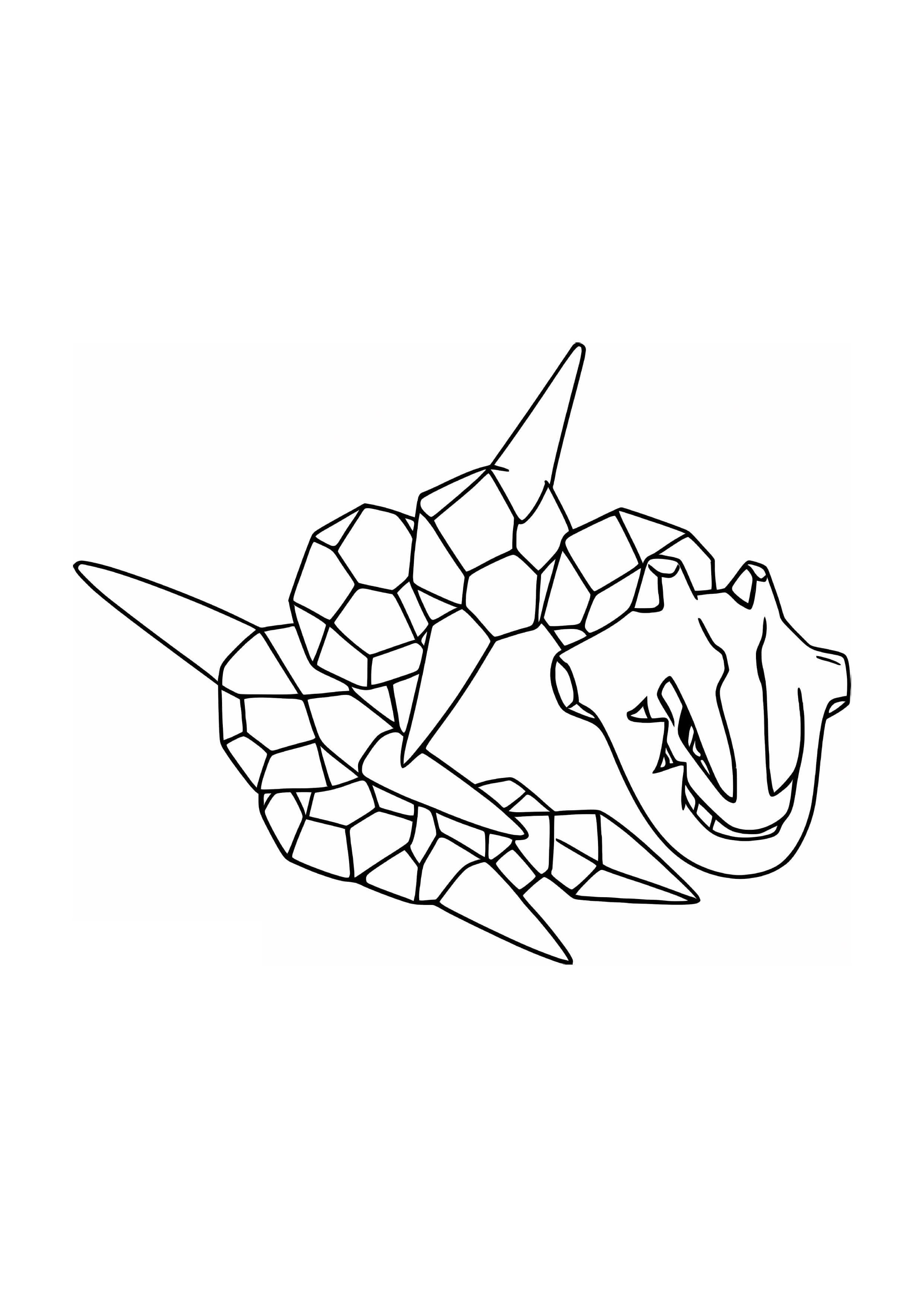 Coloriage Steelix (A4) à imprimer