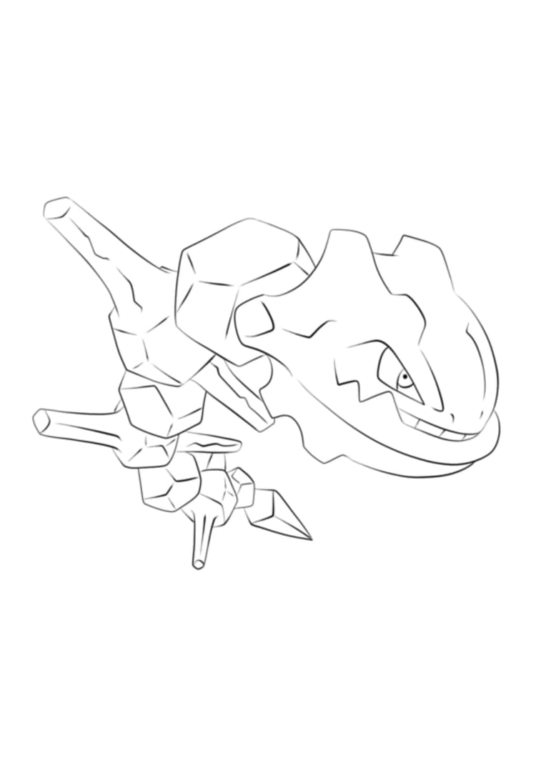 Coloriage Steelix (A4) à imprimer